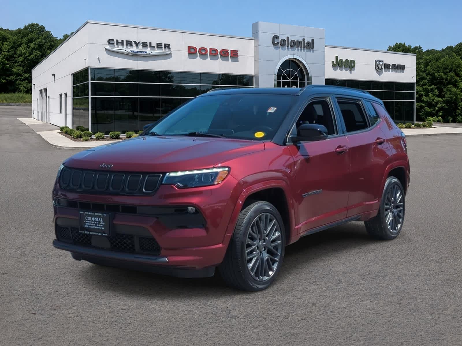 Velvet Red Pearlcoat 2022 Jeep Compass SUV / Crossover Four-Wheel Drive 9-Speed Automatic