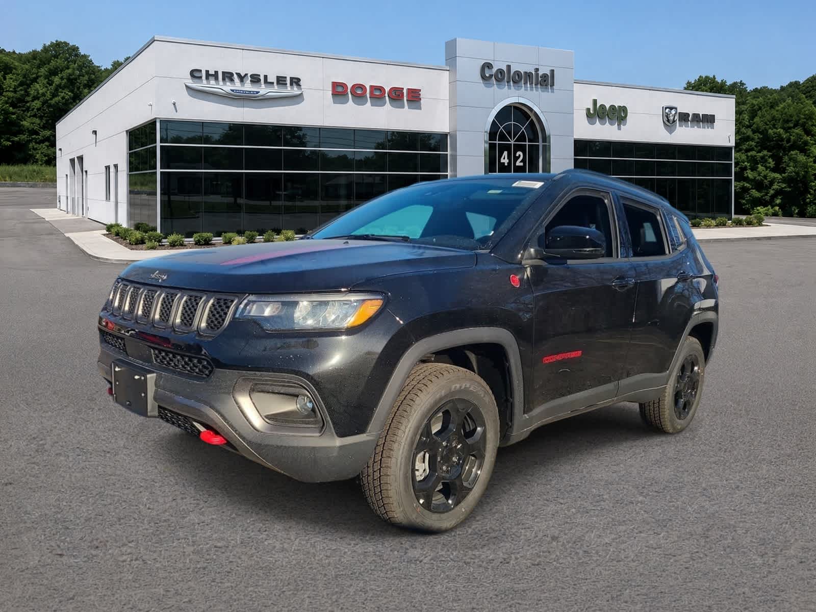 Diamond Black Crystal Pearlcoat 2024 Jeep Compass SUV / Crossover Four-Wheel Drive 8-Speed Automatic