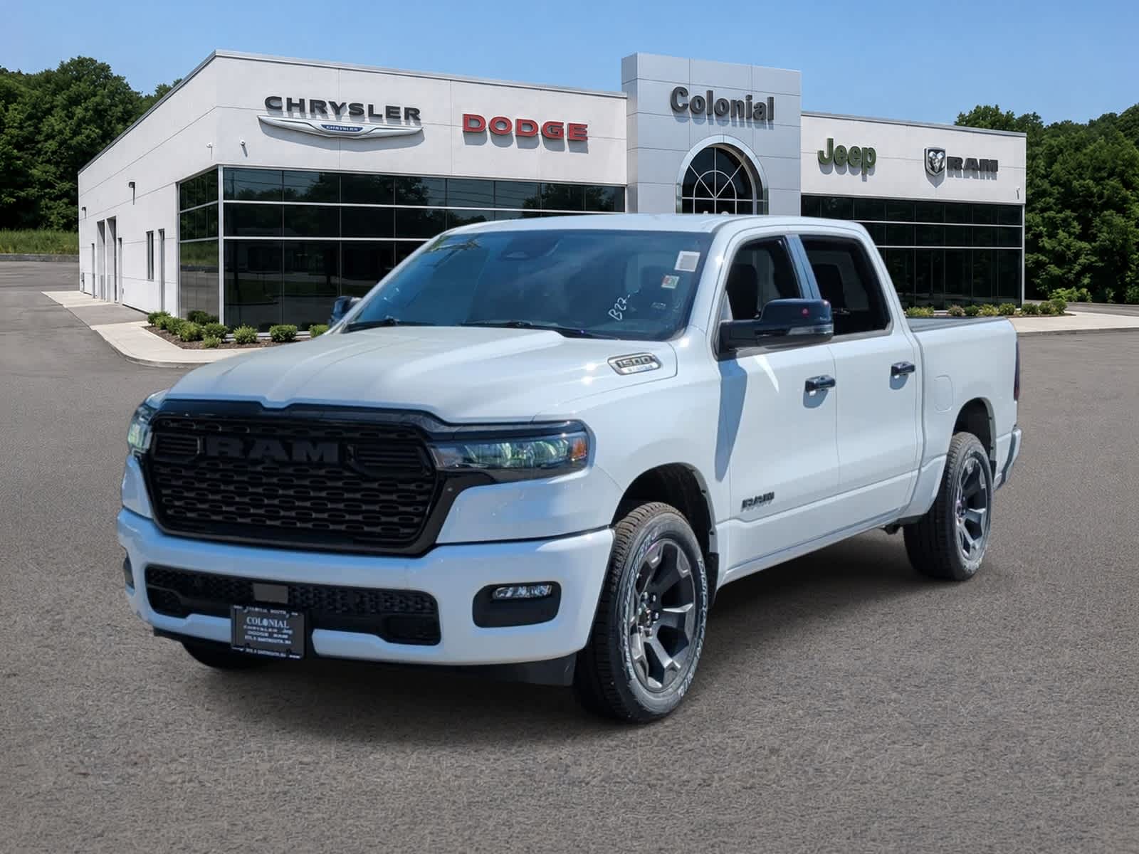 Bright White Clearcoat 2026 RAM 1500 Pickup Truck Four-Wheel Drive 8-Speed Automatic