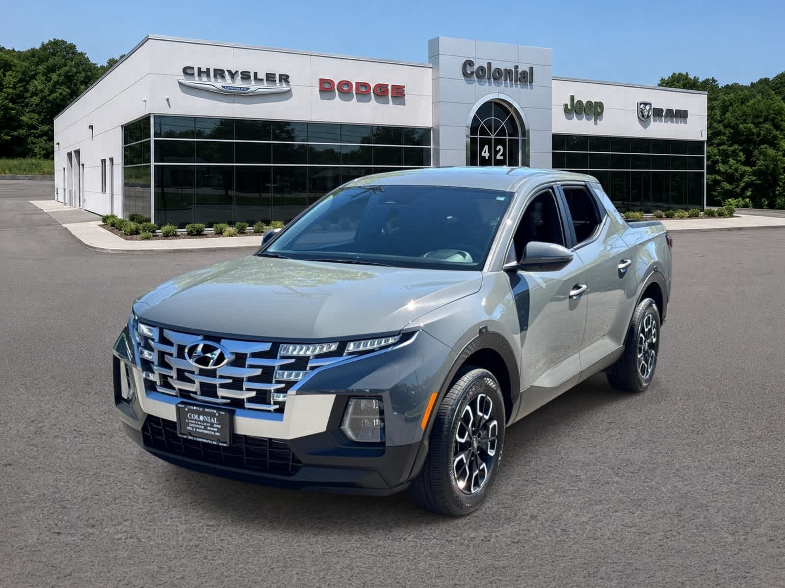Hampton Gray 2024 Hyundai Santa Cruz Pickup Truck All-Wheel Drive 8-Speed Automatic
