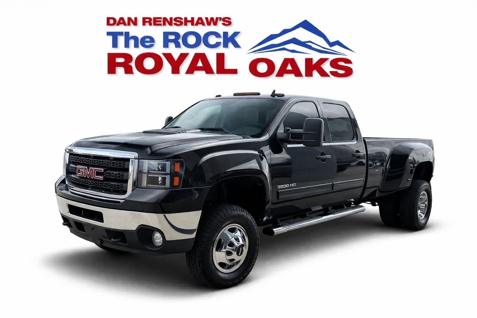 Onyx Black 2012 GMC Sierra 3500HD SLT Crew Cab 4WD Pickup Truck Four-Wheel Drive 6-Speed Automatic
