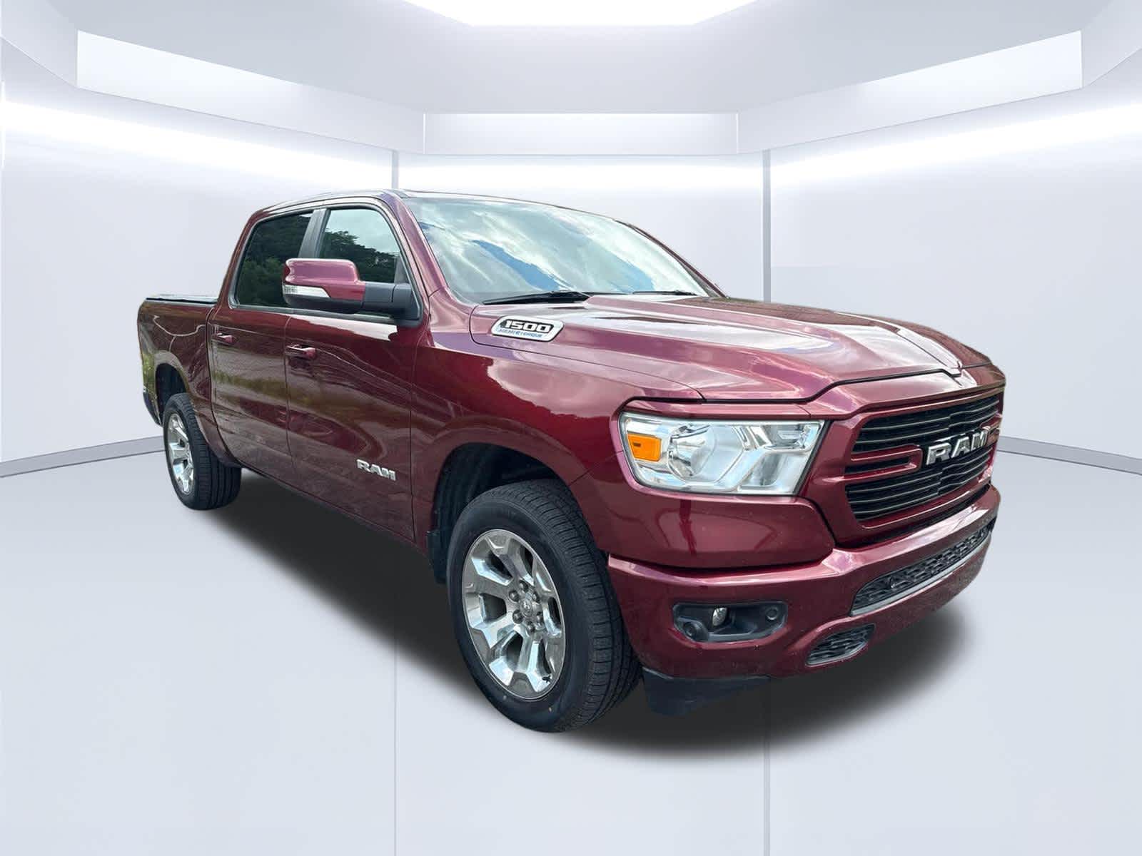 2021 Ram 1500 Big Horn Delmonico Red Pearlcoat at Baglier Buick GMC Mazda