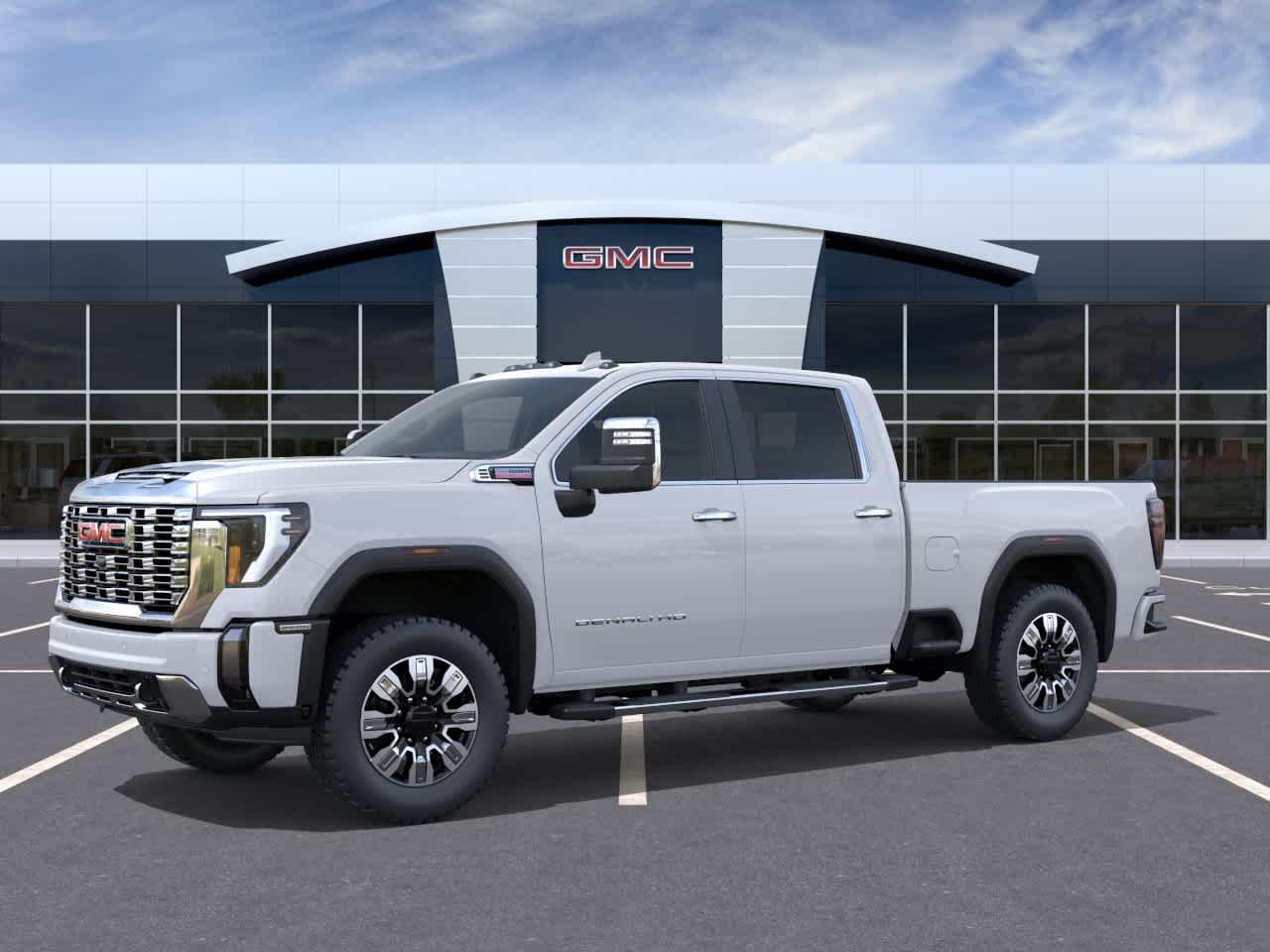2026 GMC Sierra 2500HD Denali Glacier White Tricoat at Baglier Buick GMC Mazda