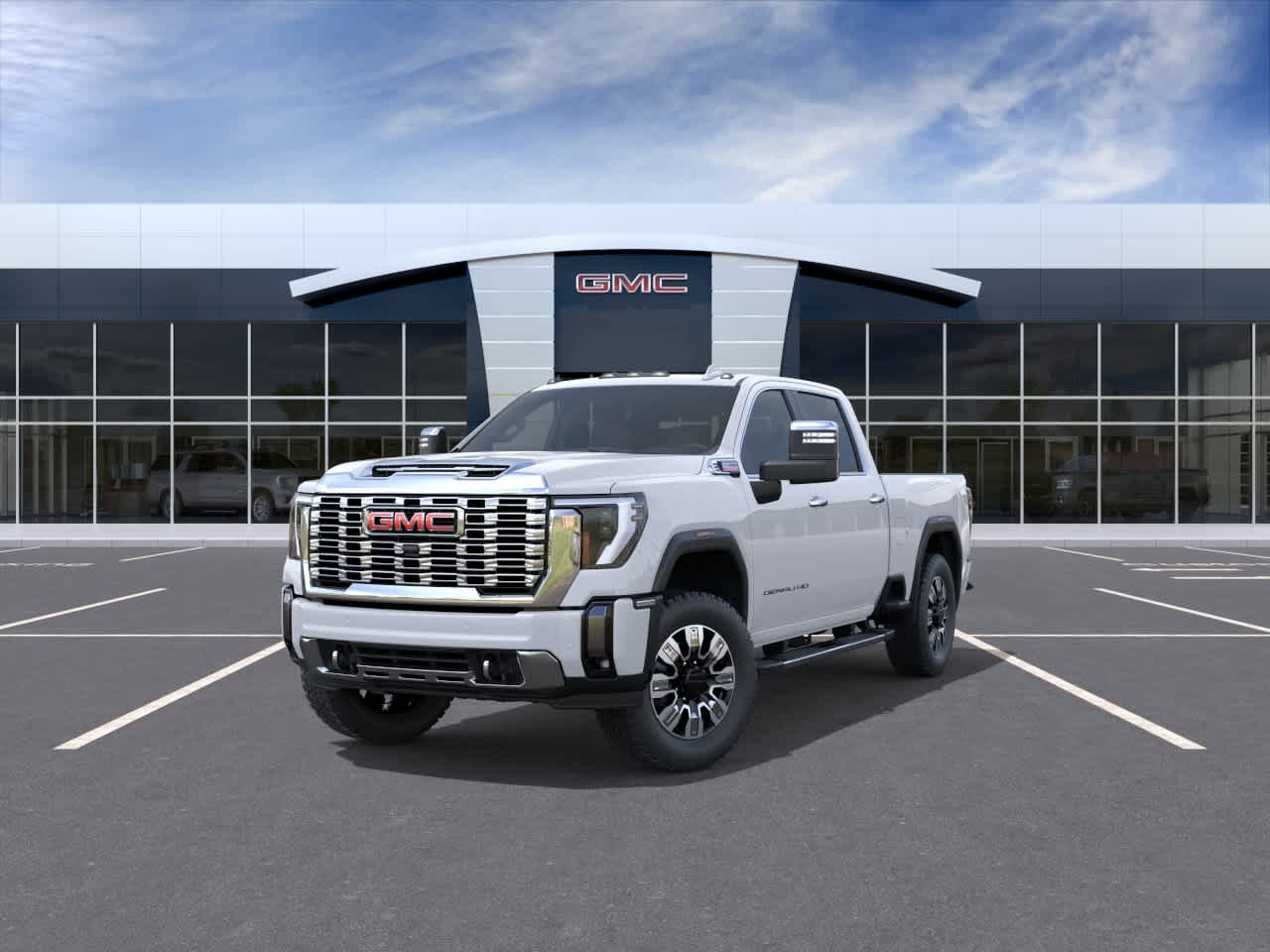 2026 GMC Sierra 2500HD Denali Glacier White Tricoat at Baglier Buick GMC Mazda