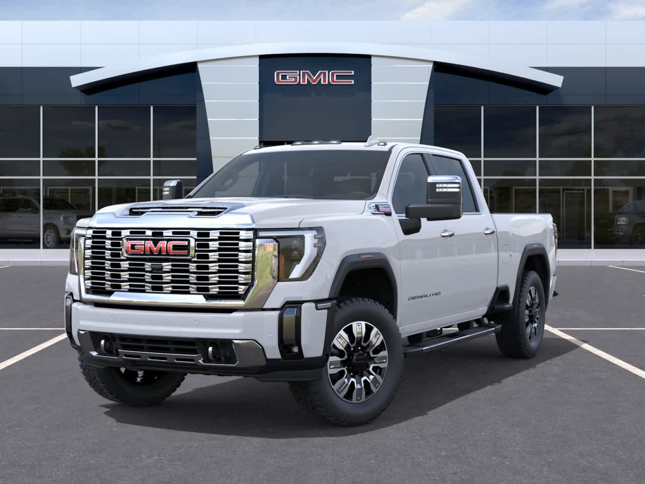 2026 GMC Sierra 2500HD Denali Glacier White Tricoat at Baglier Buick GMC Mazda