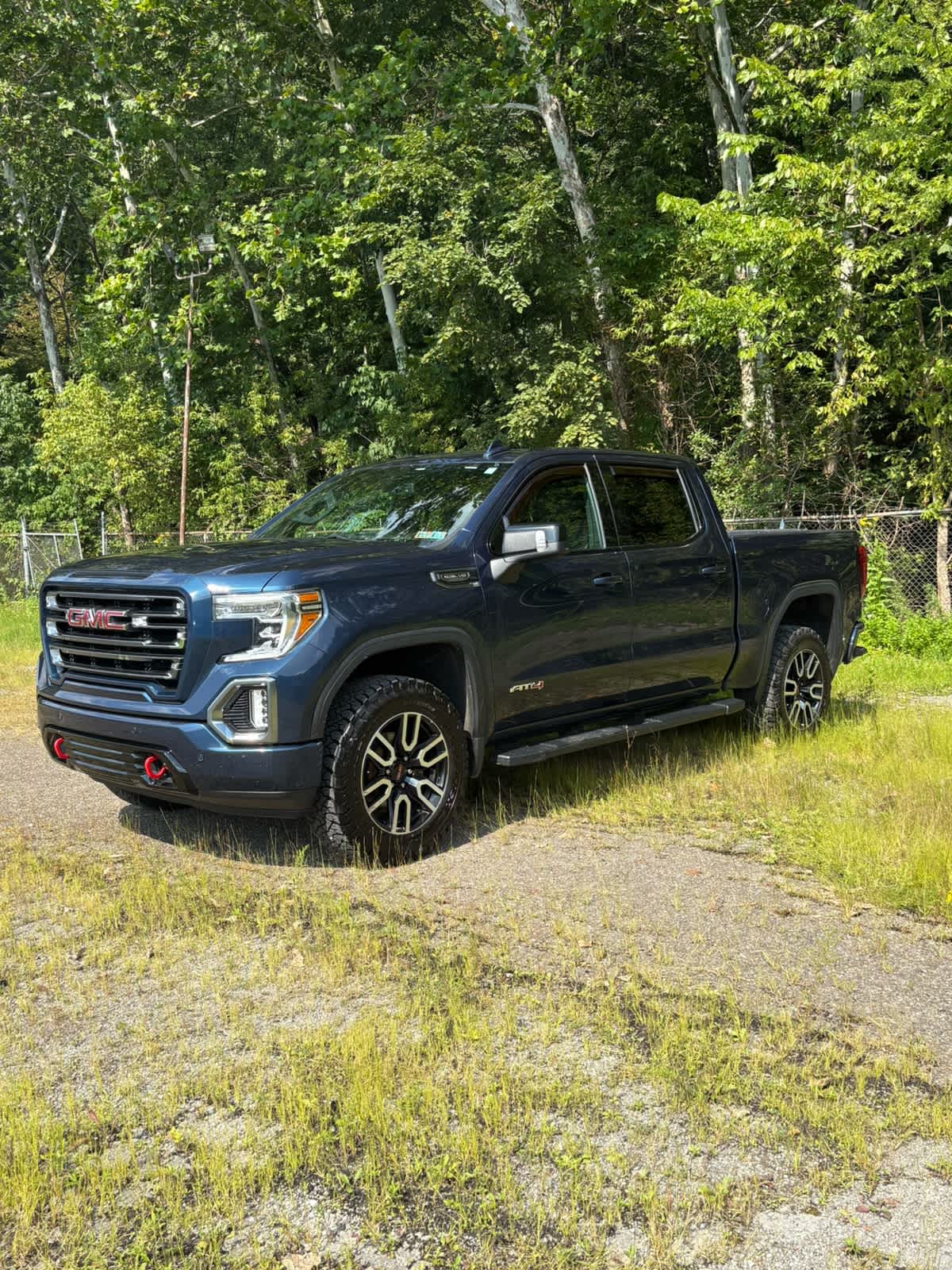 2019 GMC Sierra 1500 AT4 Pacific Blue Metallic at Baglier Buick GMC Mazda