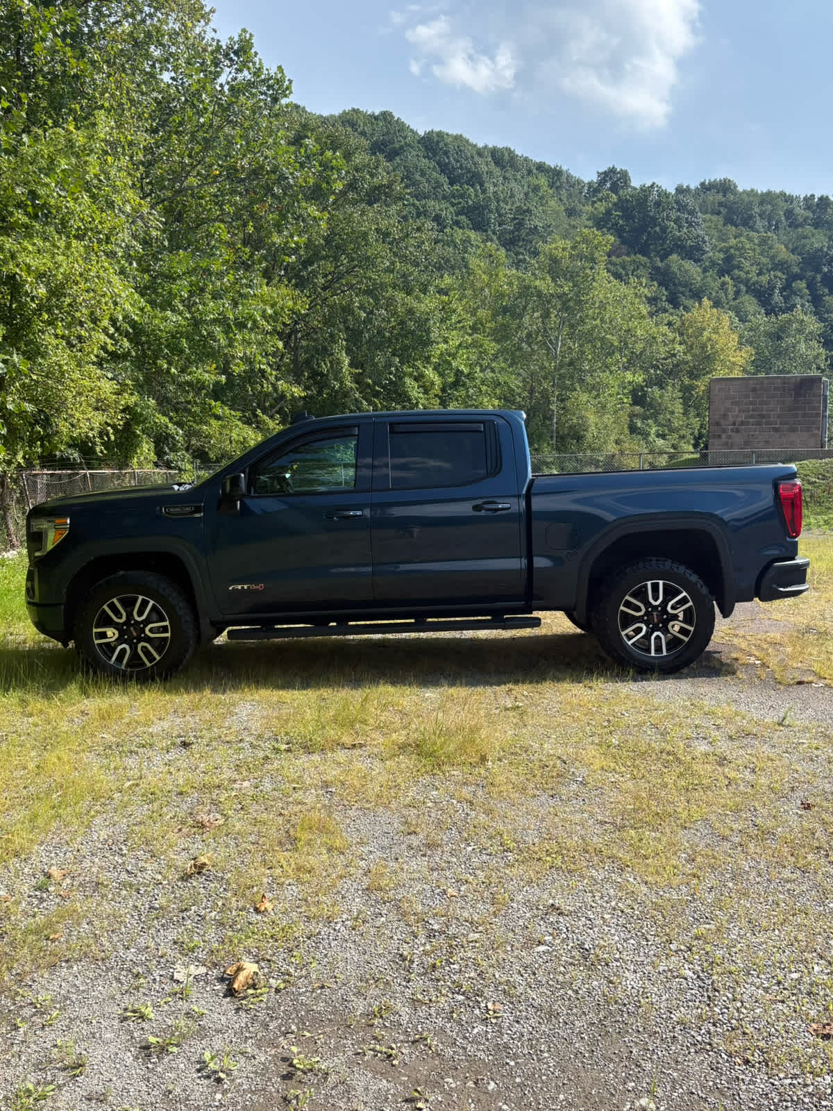 2019 GMC Sierra 1500 AT4 Pacific Blue Metallic at Baglier Buick GMC Mazda