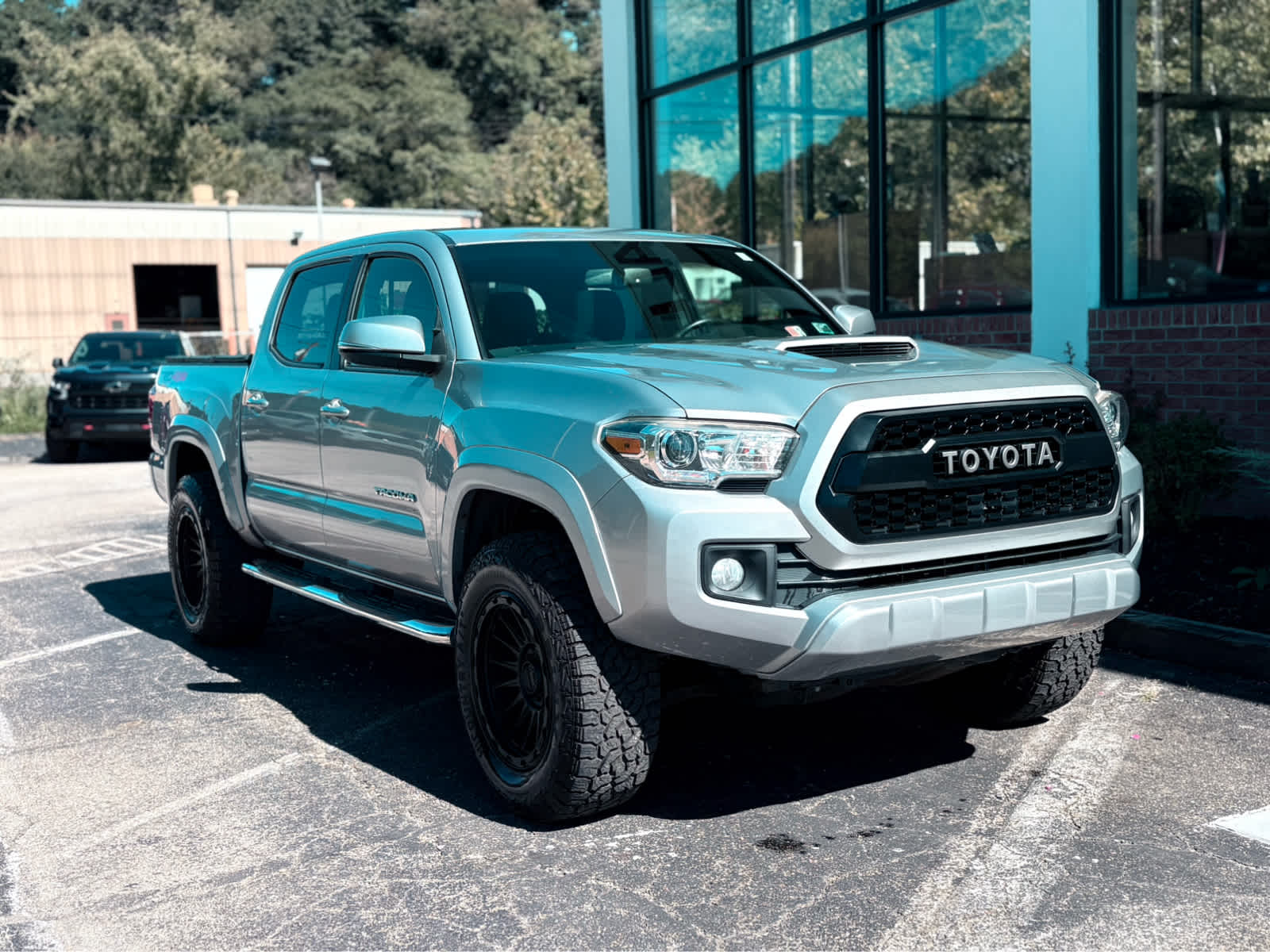 2017 Toyota Tacoma TRD Sport Silver Sky Metallic at Baglier Buick GMC Mazda