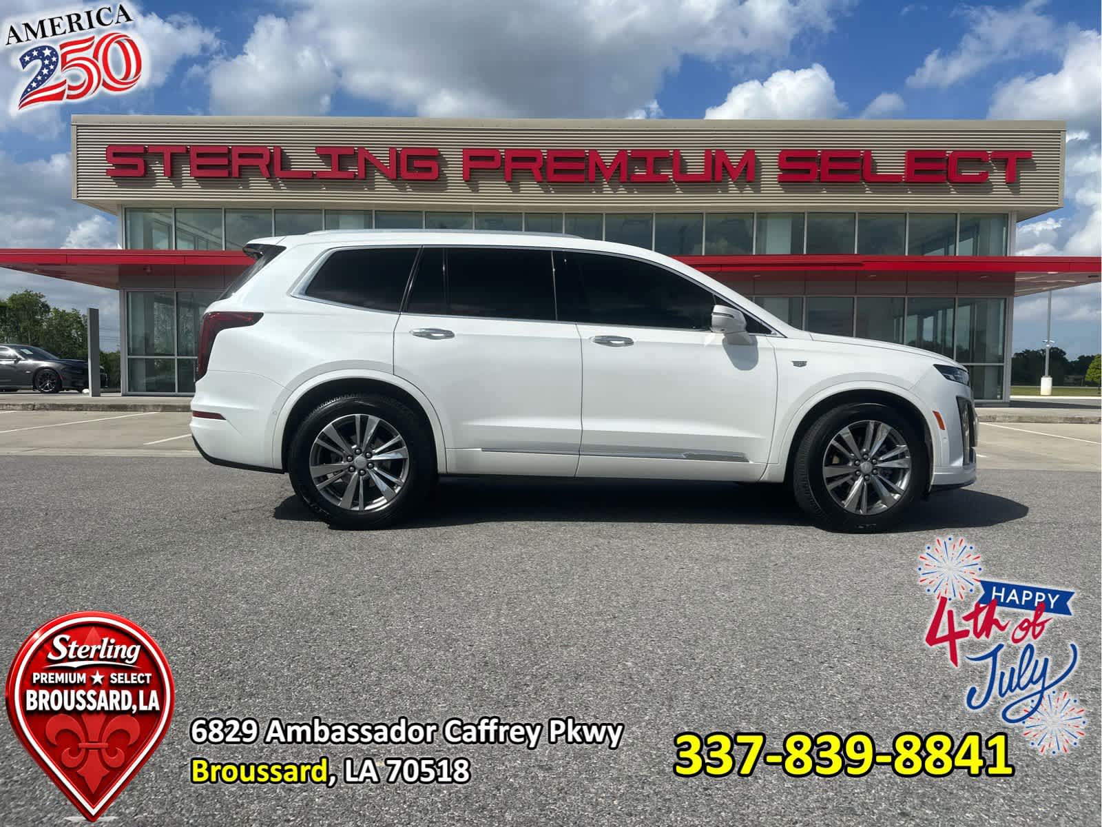 Crystal White Tricoat 2022 Cadillac XT6 Premium Luxury FWD SUV / Crossover Front-Wheel Drive 9-Speed Automatic