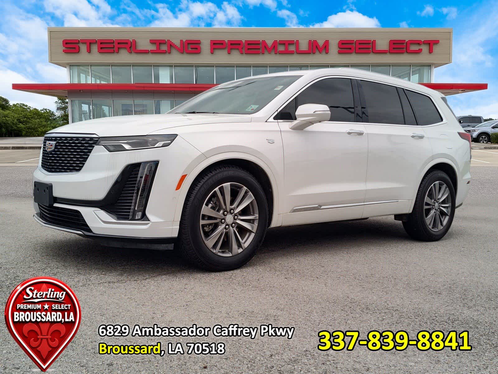 Crystal White Tricoat 2022 Cadillac XT6 SUV / Crossover Front-Wheel Drive 9-Speed Automatic