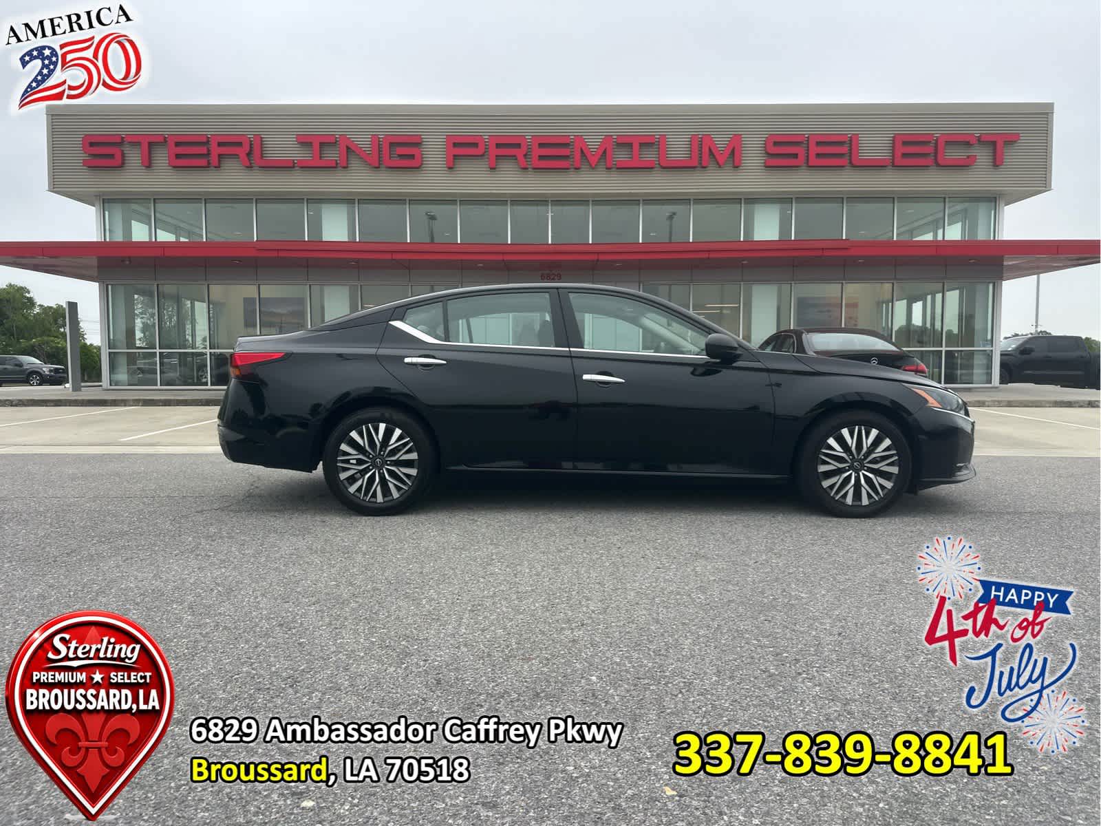 Super Black 2024 Nissan Altima 2.5 SV FWD Sedan Front-Wheel Drive Continuously Variable Transmission