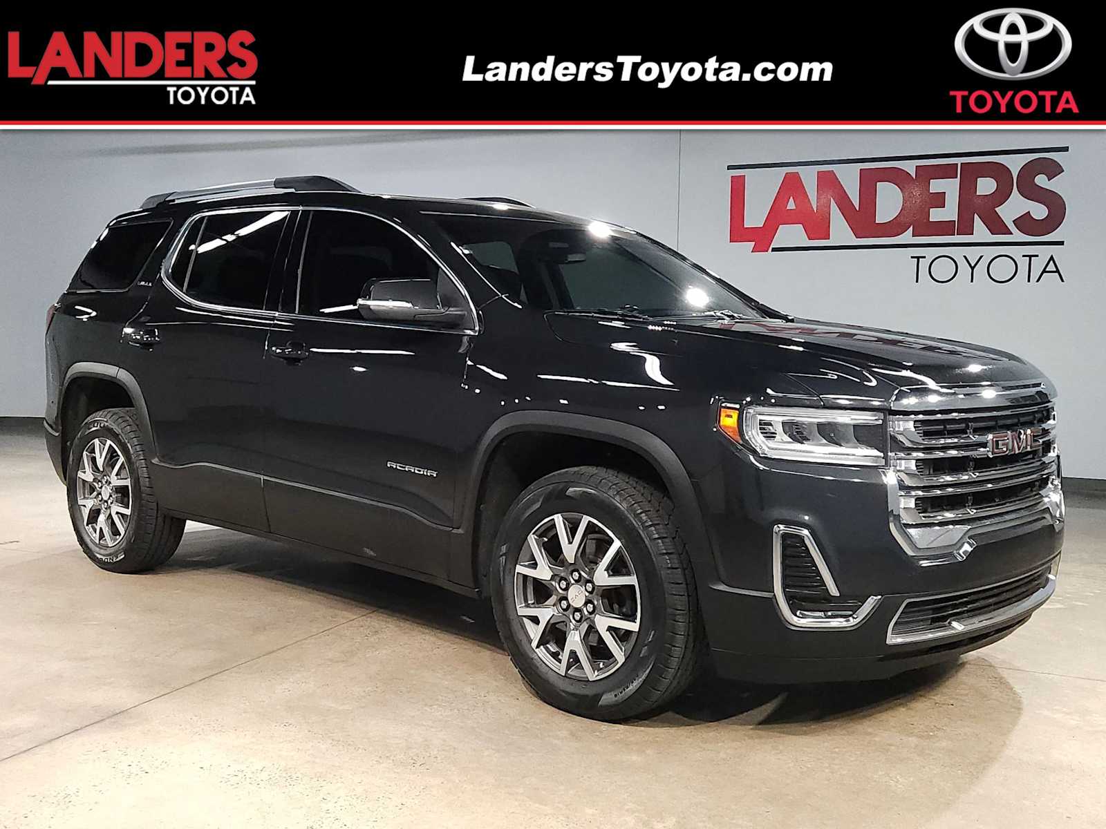 Black 2020 GMC Acadia SLE FWD SUV / Crossover Front-Wheel Drive Automatic