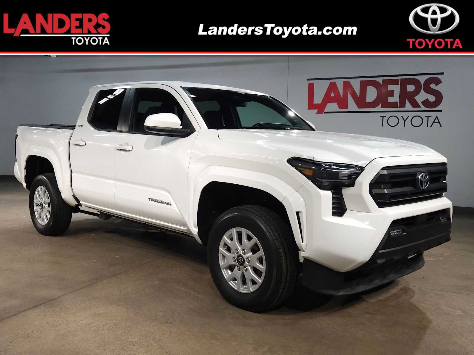 White 2024 Toyota Tacoma SR5 Double Cab RWD Pickup Truck 4X2 Automatic