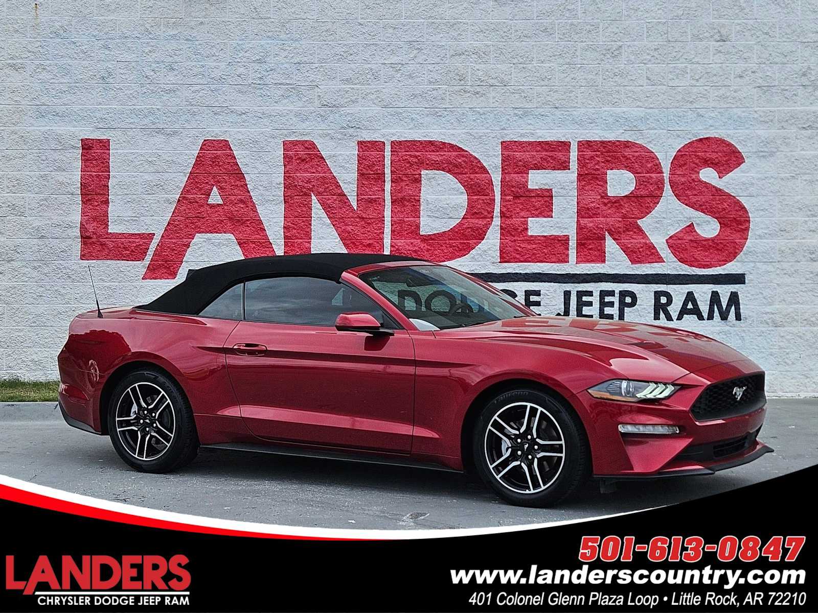 Rapid Red Metallic Tinted Clearcoat 2022 Ford Mustang EcoBoost Convertible RWD Convertible Rear-Wheel Drive Automatic