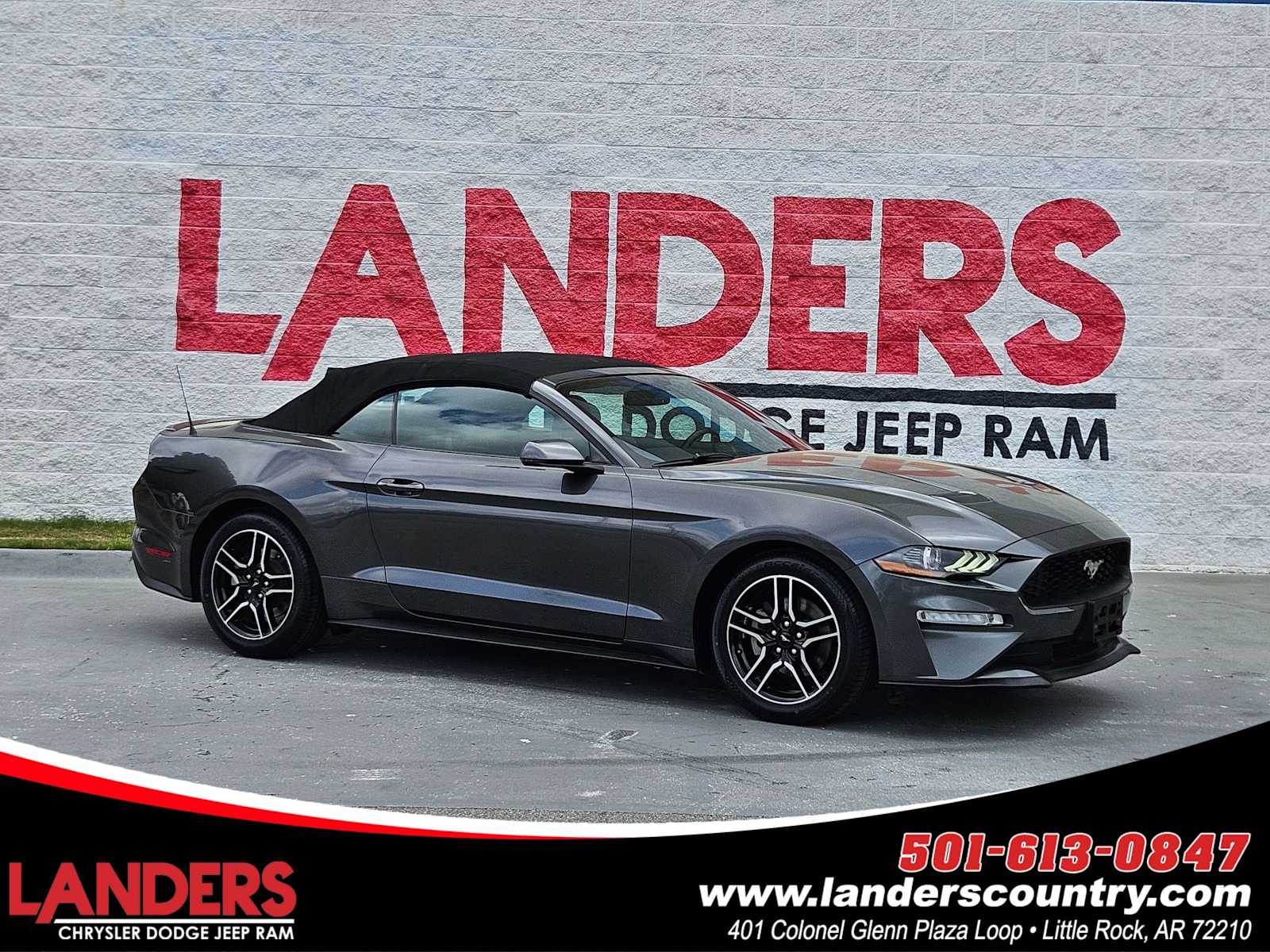 Gray (Magnetic Metallic) 2019 Ford Mustang EcoBoost Premium Convertible RWD Convertible Rear-Wheel Drive Automatic