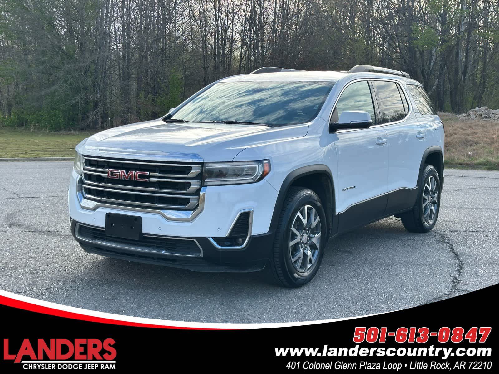 Summit White 2023 GMC Acadia SLT AWD SUV / Crossover Four-Wheel Drive 9-Speed Automatic