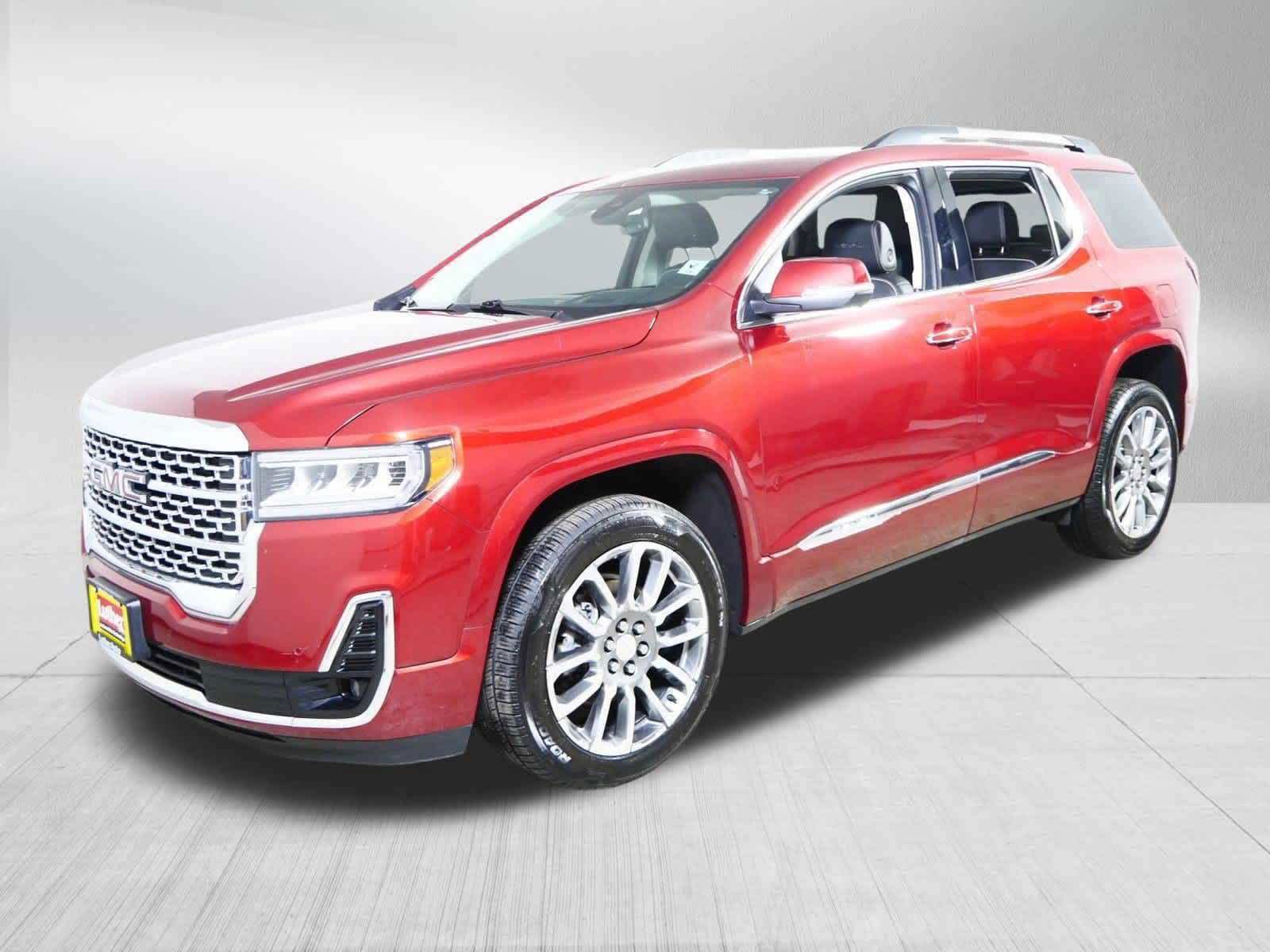 Red 2021 GMC Acadia Denali AWD SUV / Crossover Four-Wheel Drive Automatic