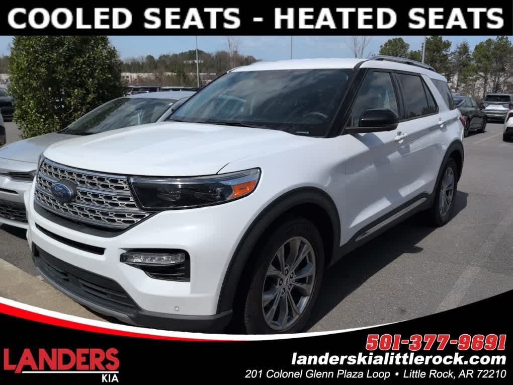 White 2021 Ford Explorer Limited RWD SUV / Crossover Rear-Wheel Drive Automatic
