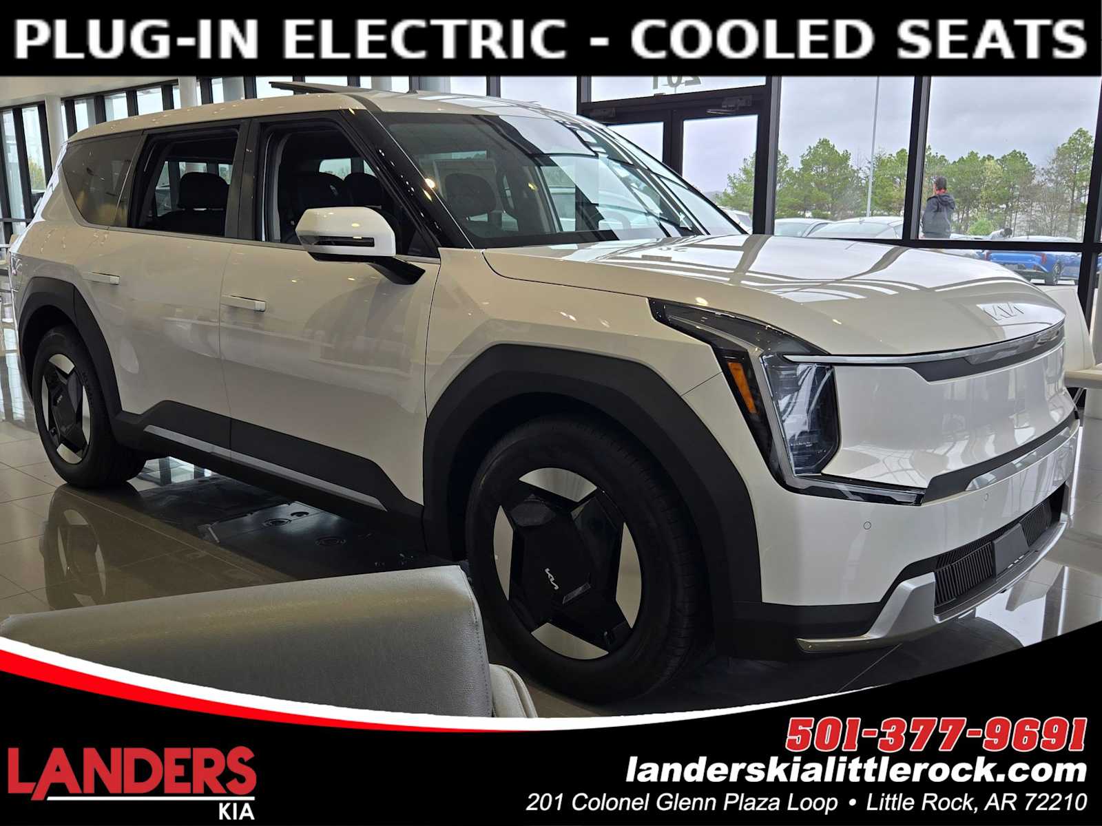 White Pearl 2026 Kia EV9 Light Long Range RWD SUV / Crossover Rear-Wheel Drive 1-Speed Automatic