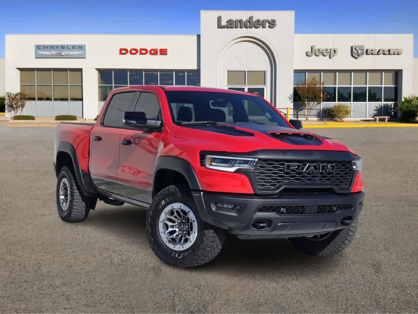 Flame Red Clearcoat 2025 RAM 1500 RHO Crew Cab AWD Pickup Truck All-Wheel Drive 8-Speed Automatic