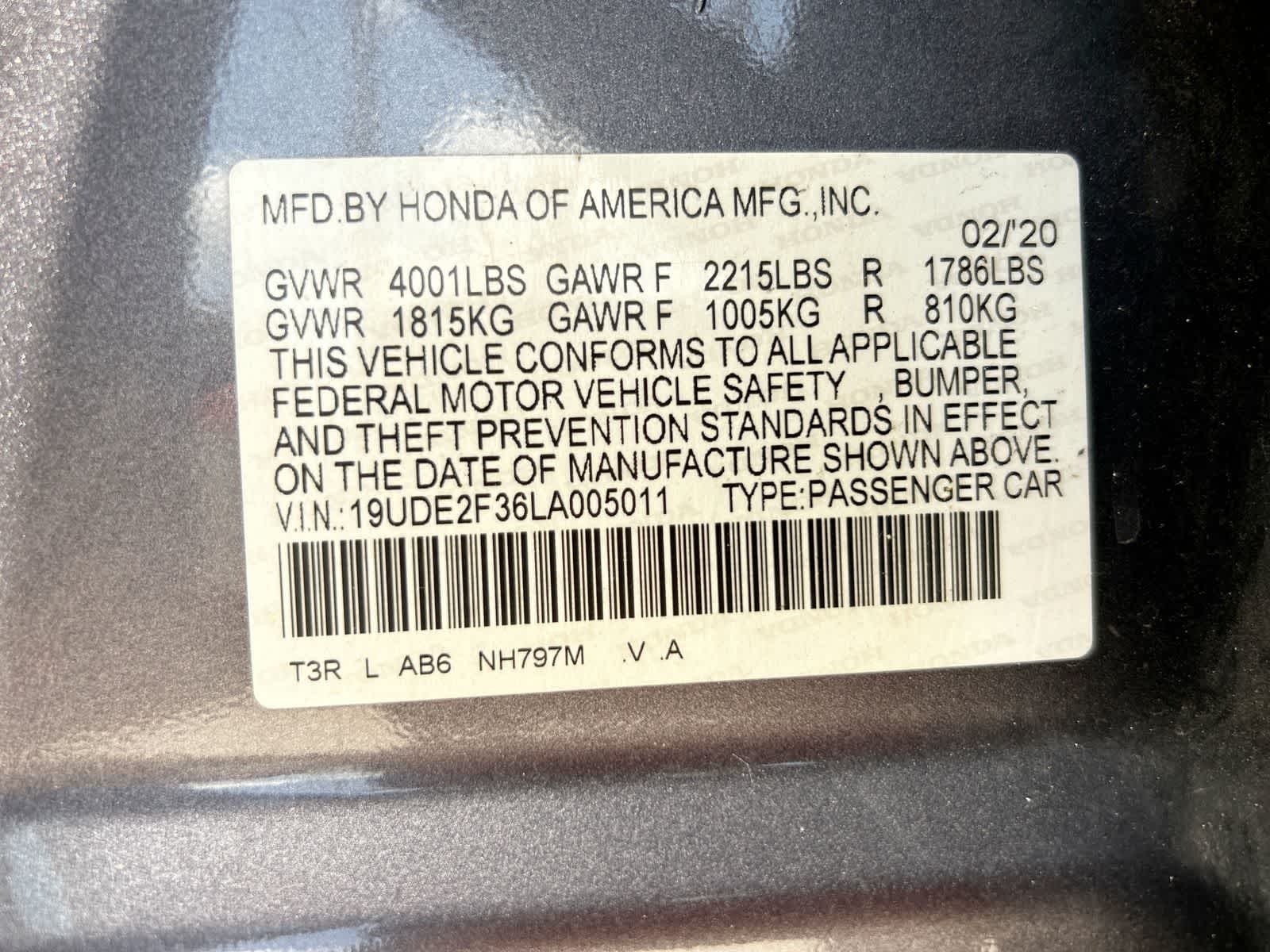 19UDE2F36LA005011