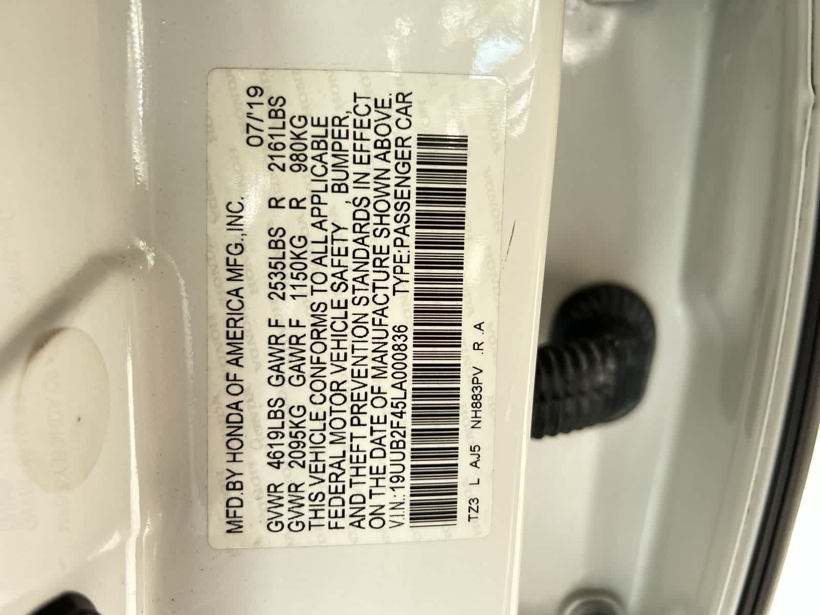 19UUB2F45LA000836