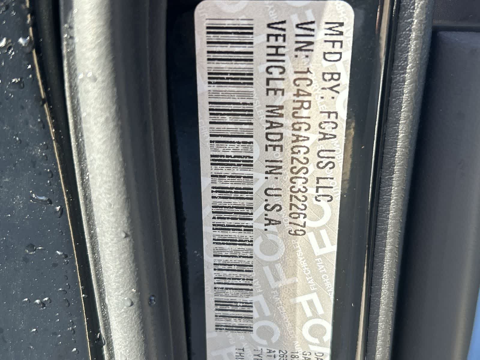 1C4RJGAG2SC322679