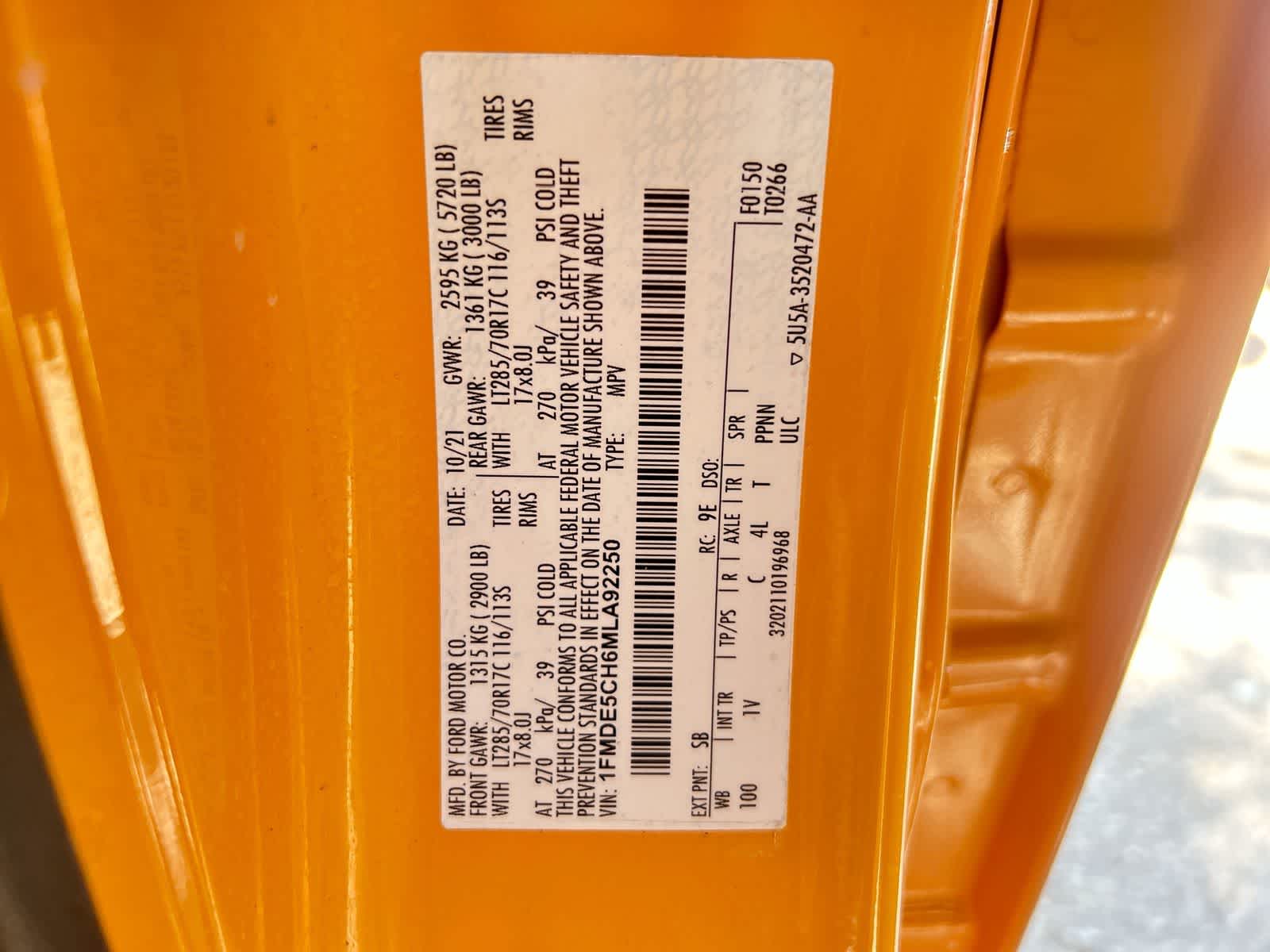 1FMDE5CH6MLA92250