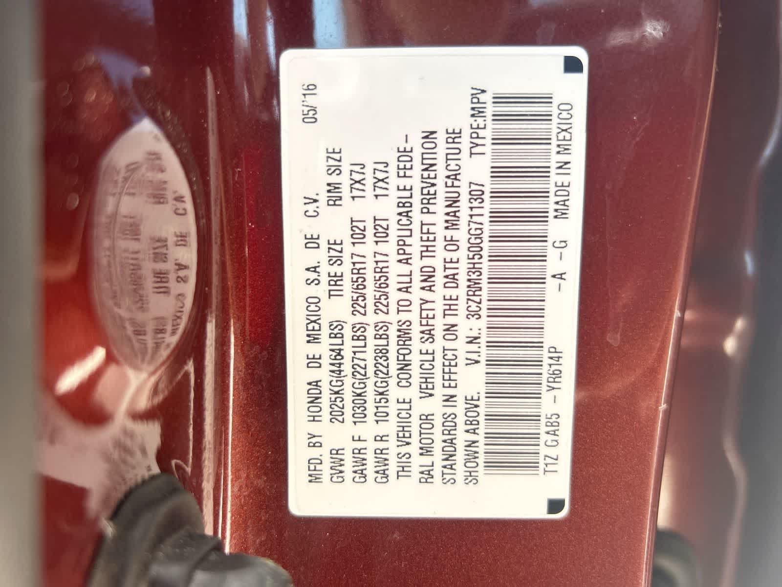 3CZRM3H50GG711307
