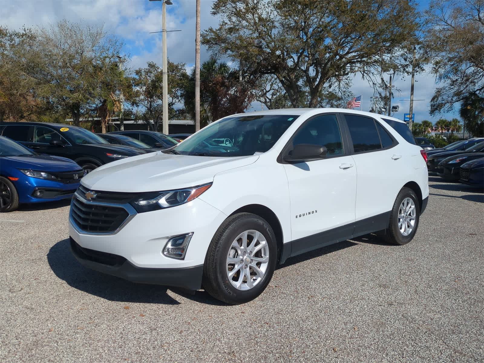 Used 2021 Chevrolet Equinox LS with VIN 3GNAXHEV0MS163904 for sale in Tampa, FL