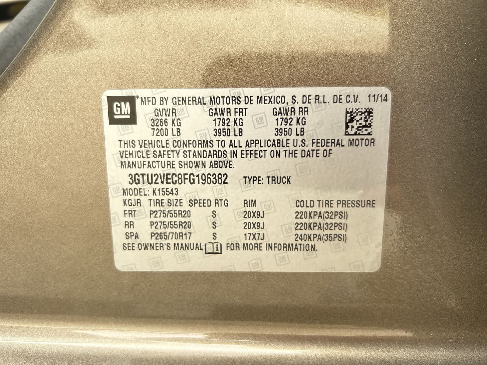 3GTU2VEC8FG196382