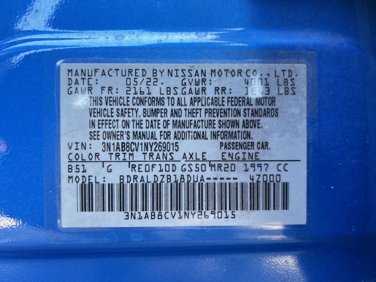 3N1AB8CV1NY269015