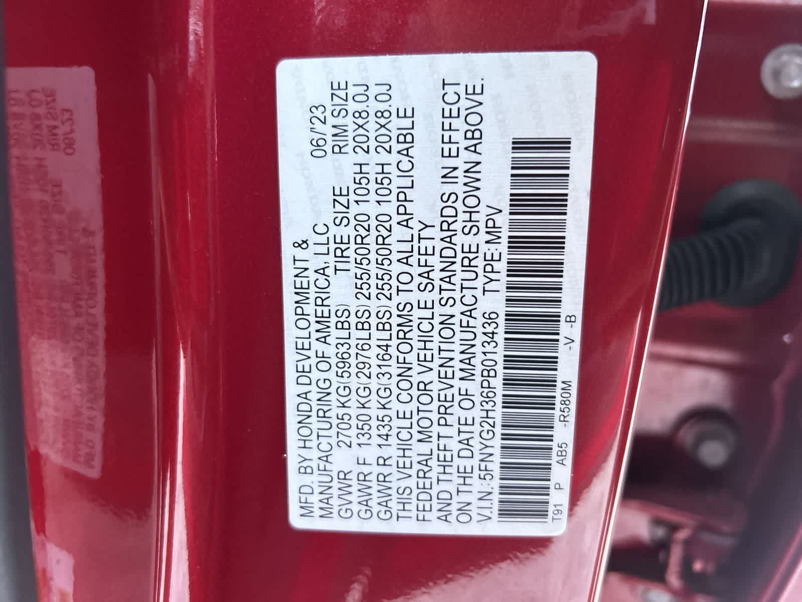 5FNYG2H36PB013436