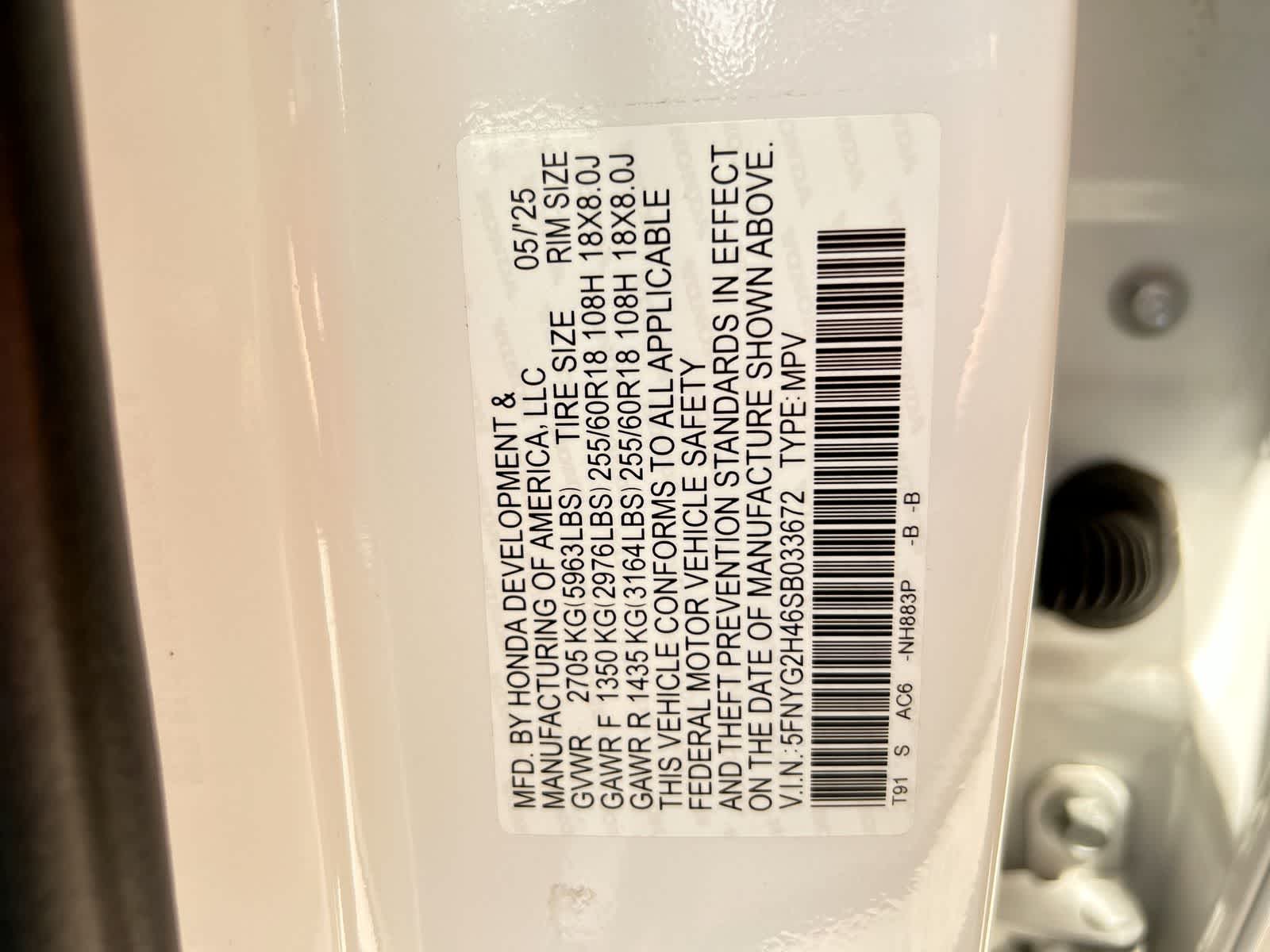 5FNYG2H46SB033672