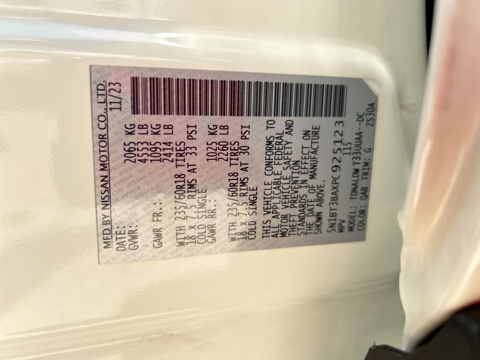 5N1BT3BAXPC925123