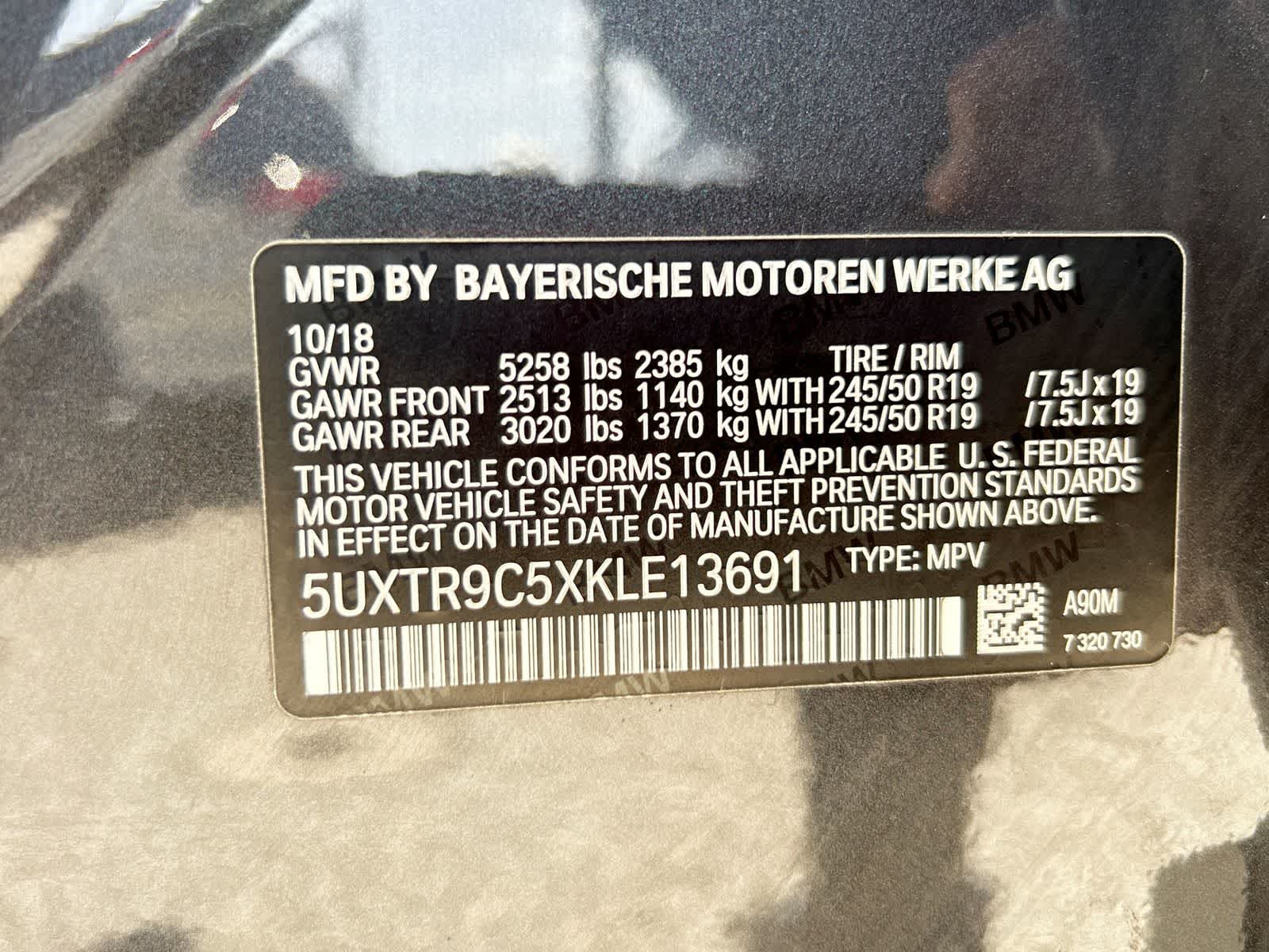 5UXTR9C5XKLE13691
