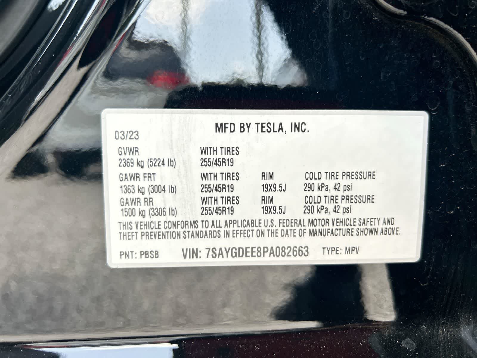 Used 2023 Tesla Model Y Long Range with VIN 7SAYGDEE8PA082663 for sale in Tampa, FL