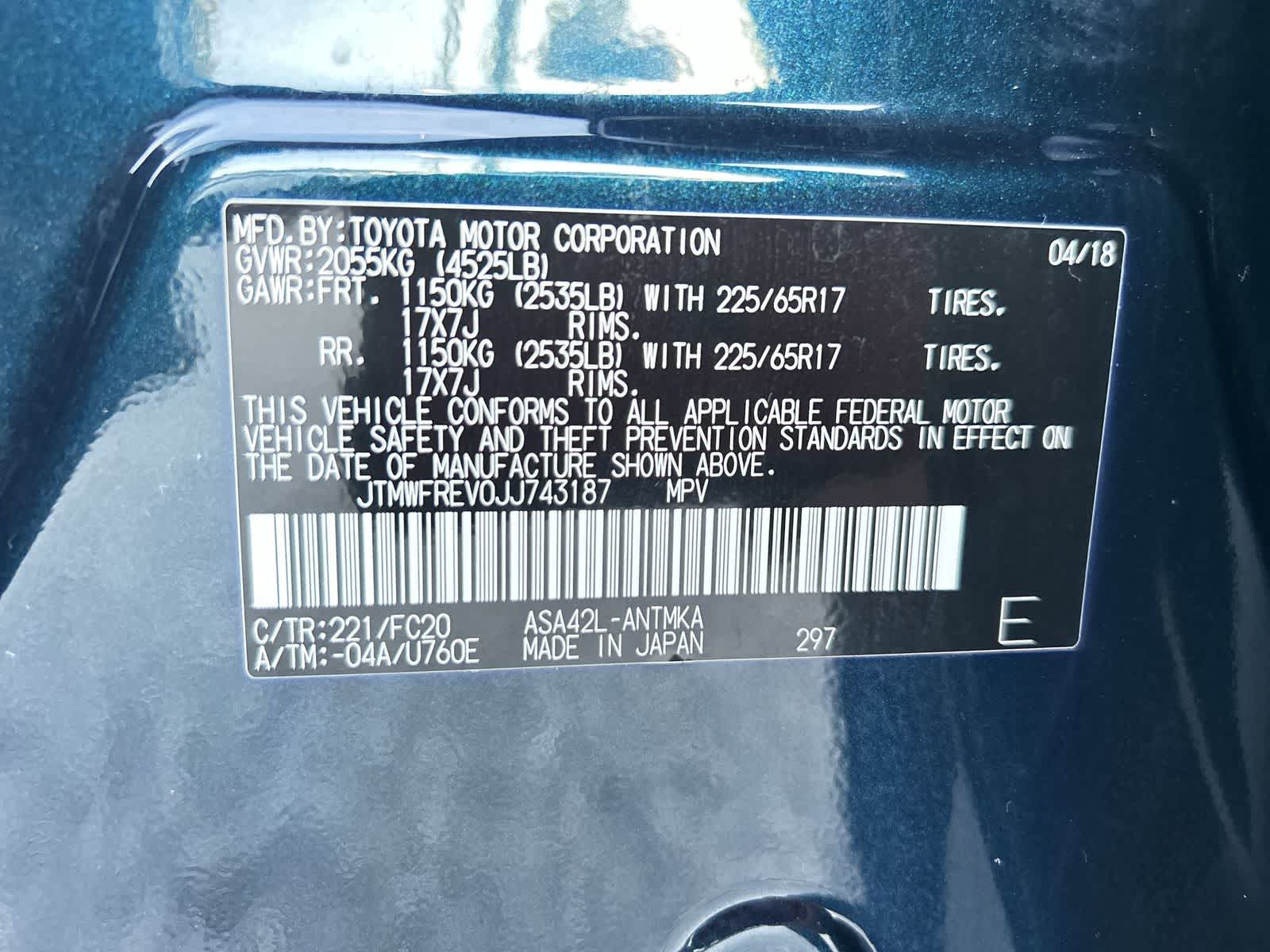 JTMWFREV0JJ743187