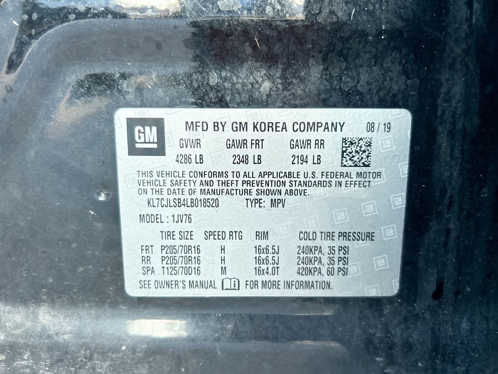KL7CJLSB4LB018520