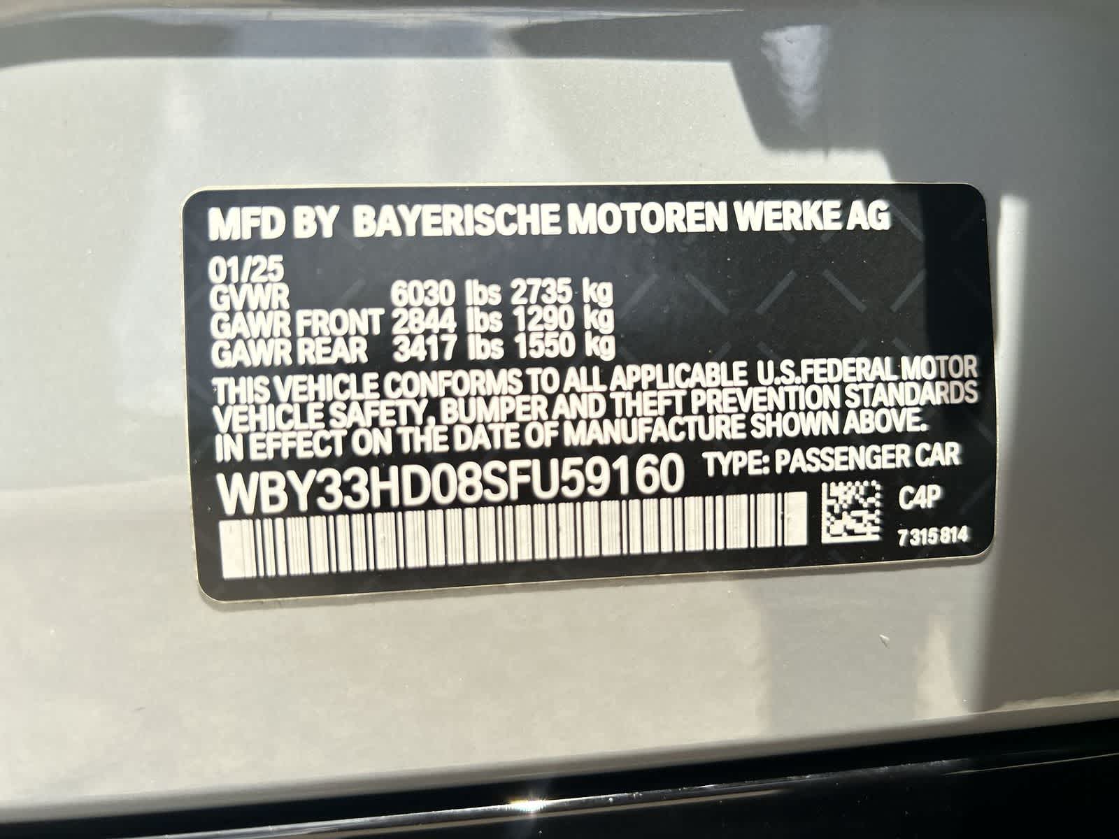 Used 2025 BMW i4 M50 with VIN WBY33HD08SFU59160 for sale in Tampa, FL