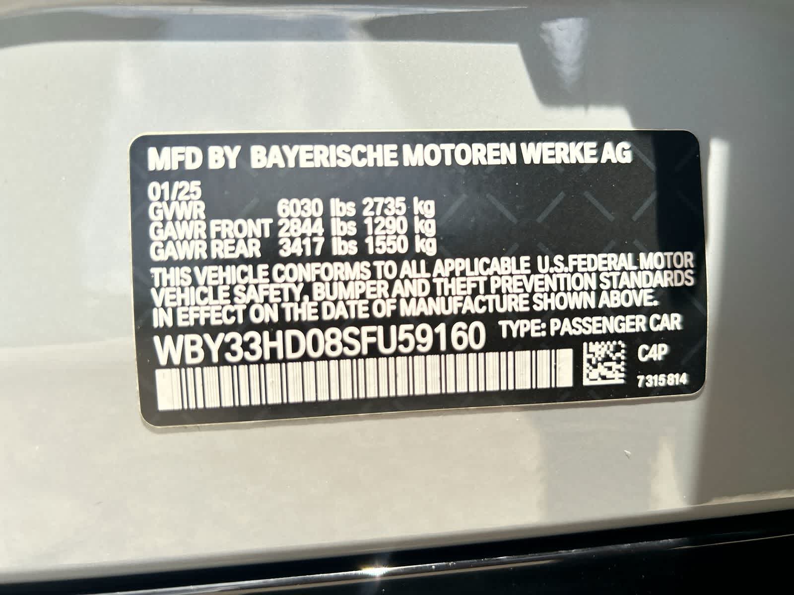 Used 2025 BMW i4 M50 with VIN WBY33HD08SFU59160 for sale in Tampa, FL