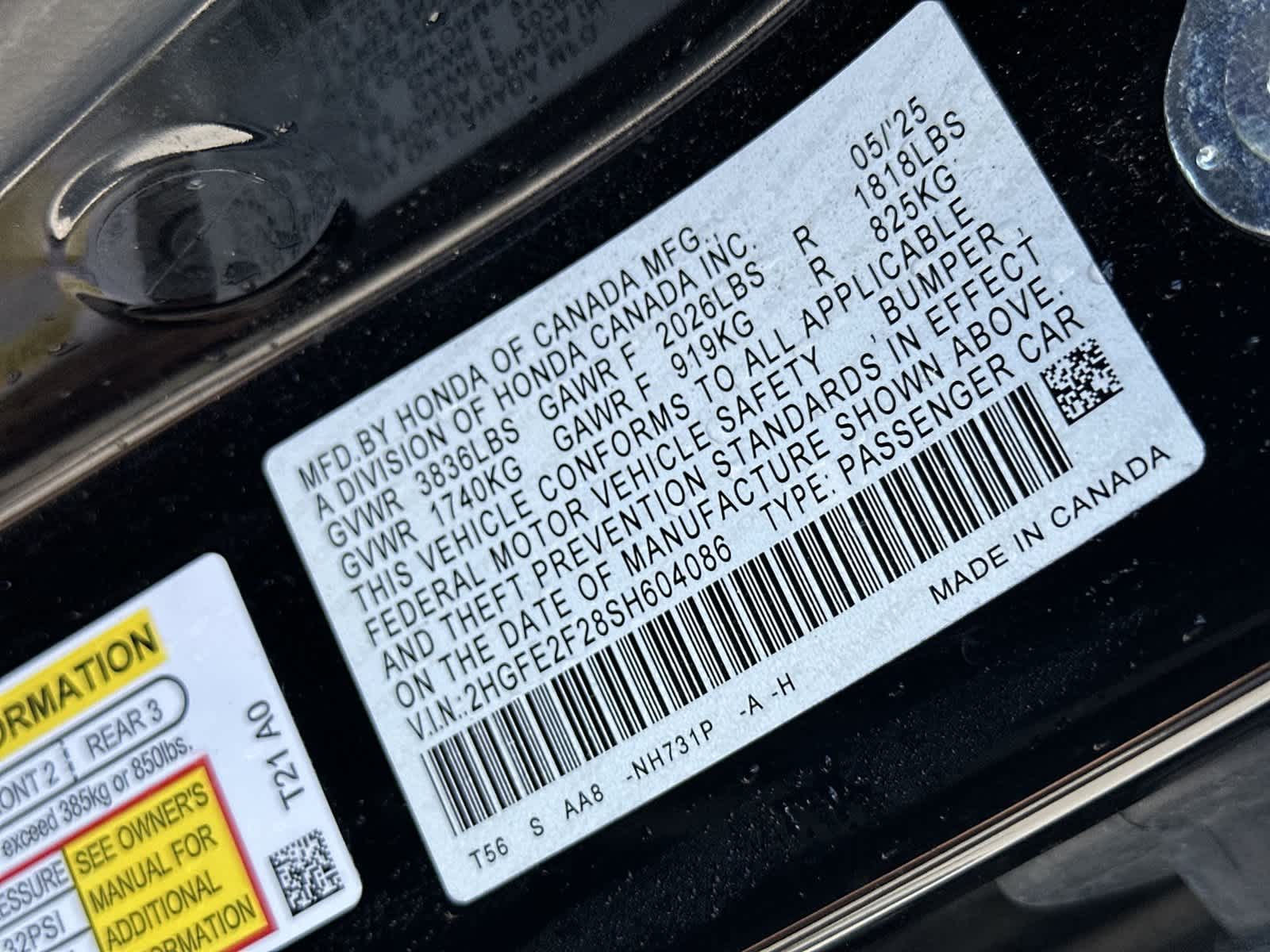2025 Honda Civic LX - Photo 22