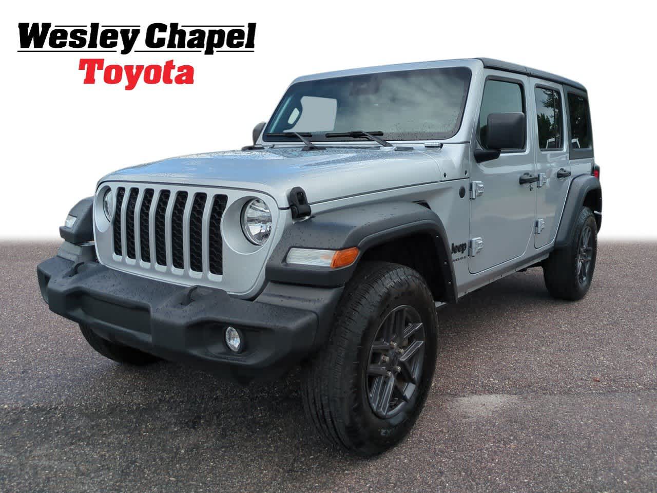 Silver Zynith Clearcoat 2024 Jeep Wrangler SUV / Crossover Four-Wheel Drive 8-Speed Automatic