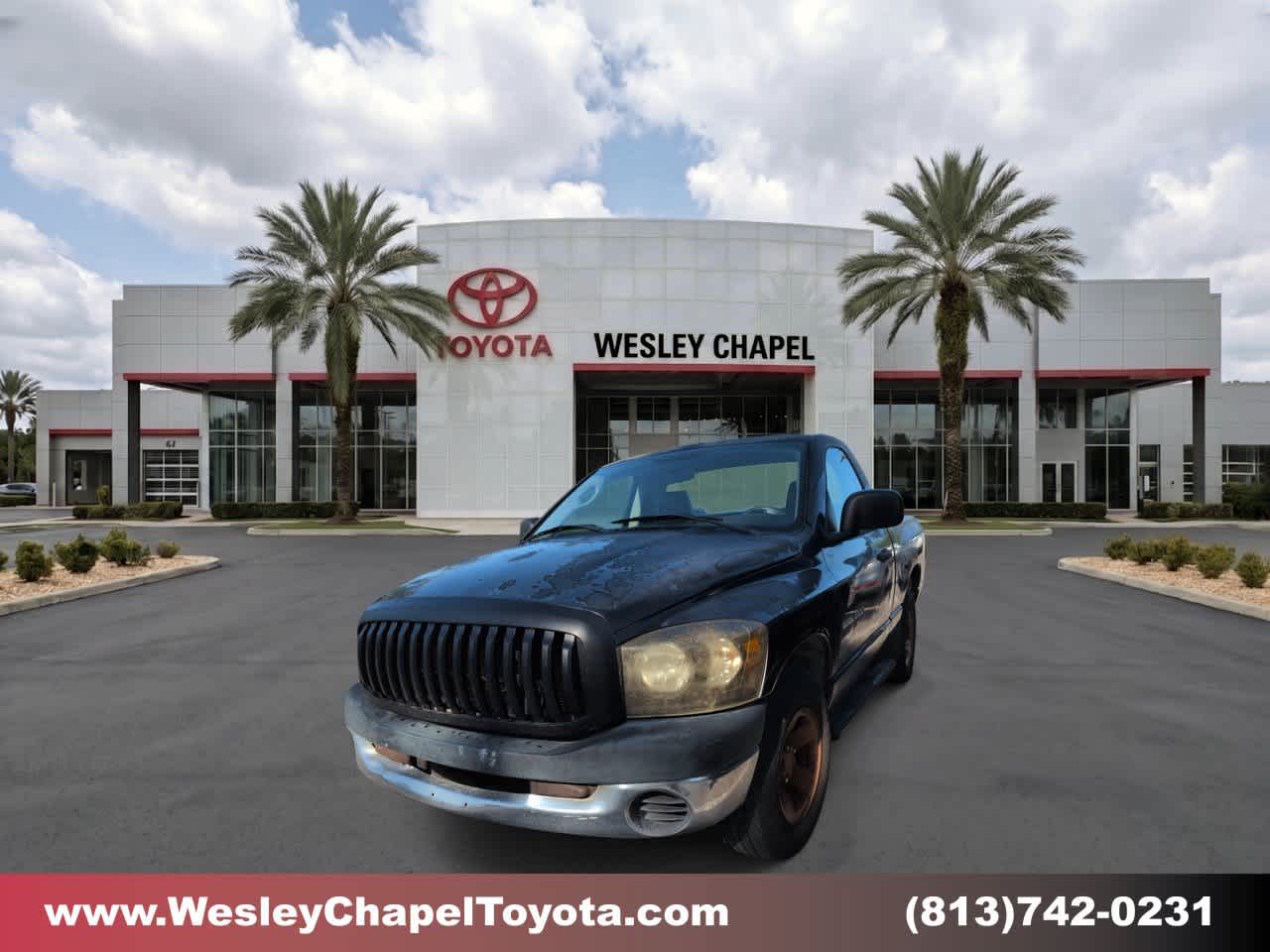 Black 2007 Dodge RAM 1500 Pickup Truck Rear-Wheel Drive 4-Speed Automatic