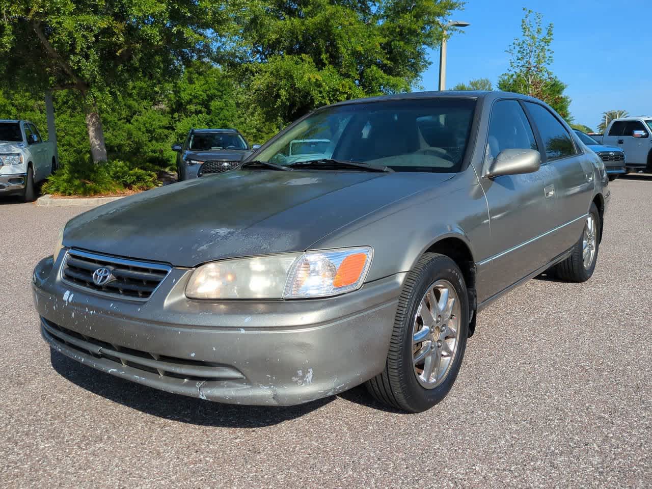 Antique Sage Pearl 2001 Toyota Camry XLE V6 Sedan Front-Wheel Drive Automatic