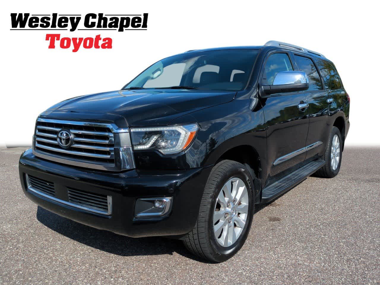Midnight Black Metallic 2018 Toyota Sequoia SUV / Crossover Four-Wheel Drive 6-Speed Automatic