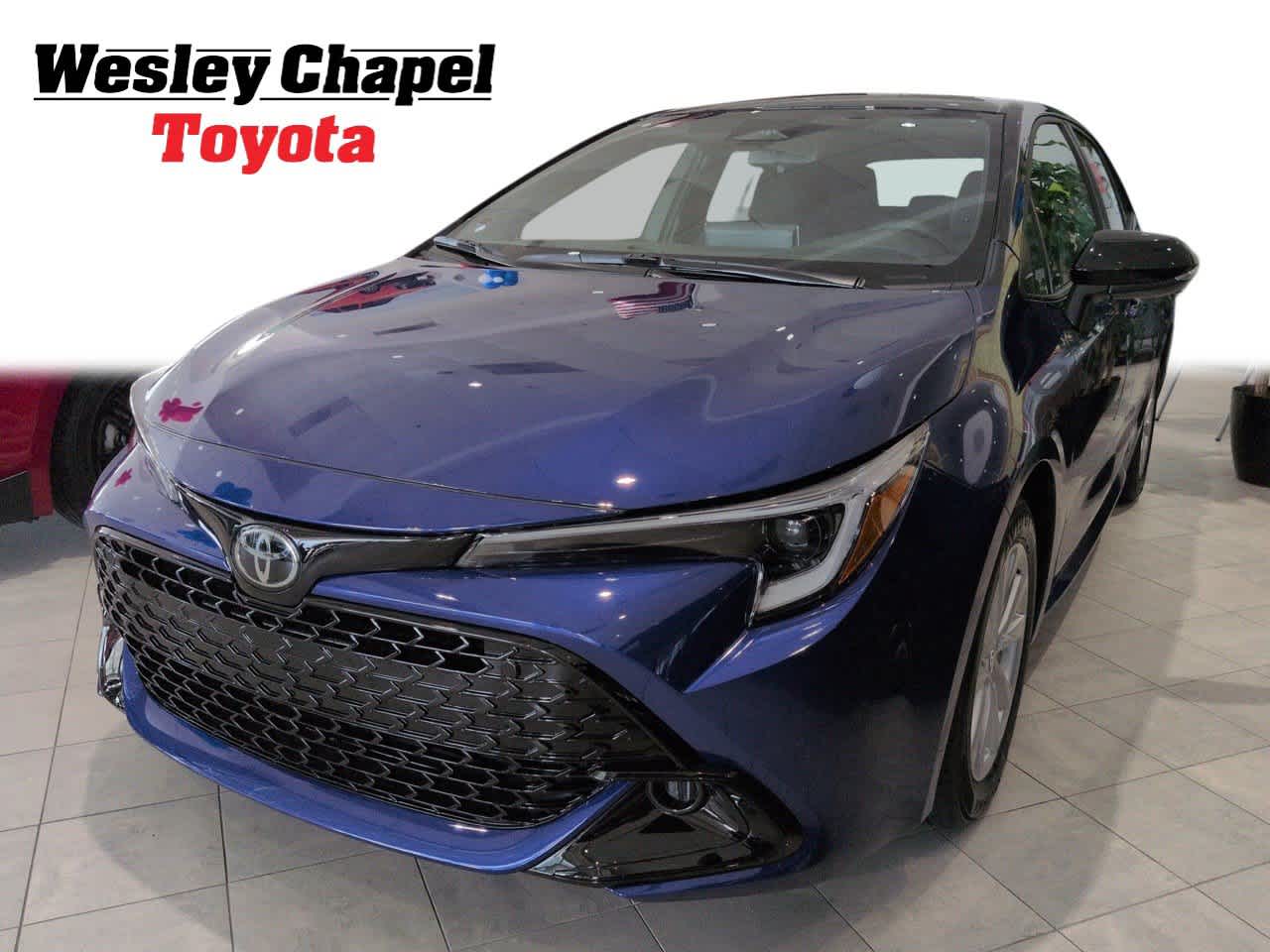 Blue Crush Metallic/Midnight Black Metallic 2026 Toyota Corolla Hatchback Hatchback Front-Wheel Drive Continuously Variable Transmission