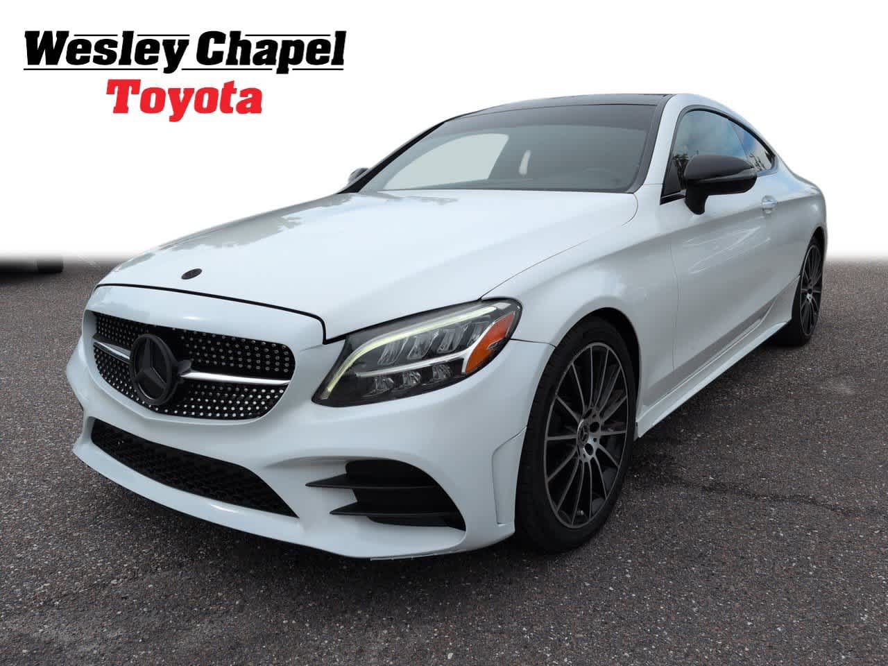 Polar White 2019 Mercedes-Benz C-Class Coupe Rear-Wheel Drive 9-Speed Automatic