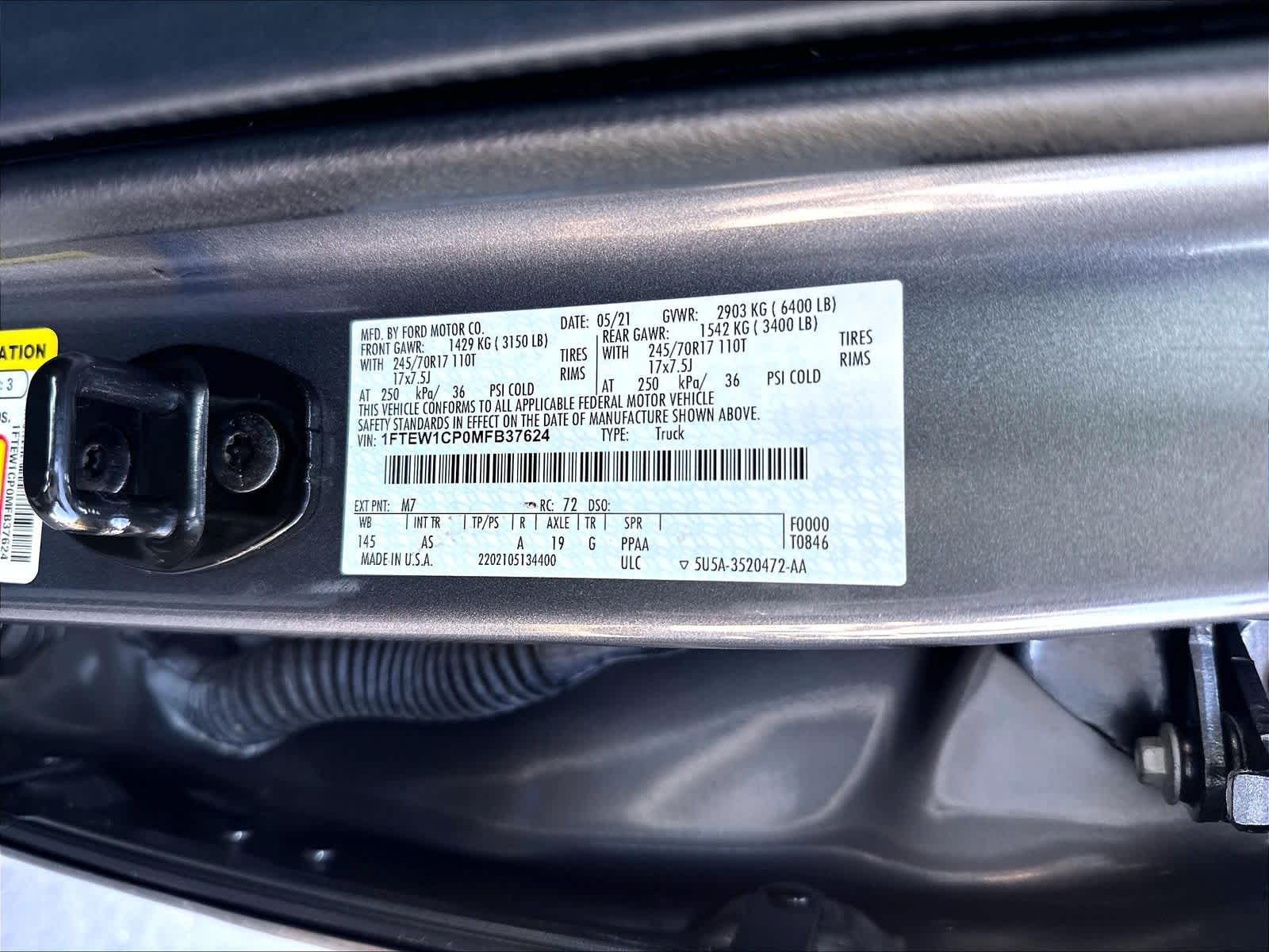 Used 2021 Ford F-150 Truck