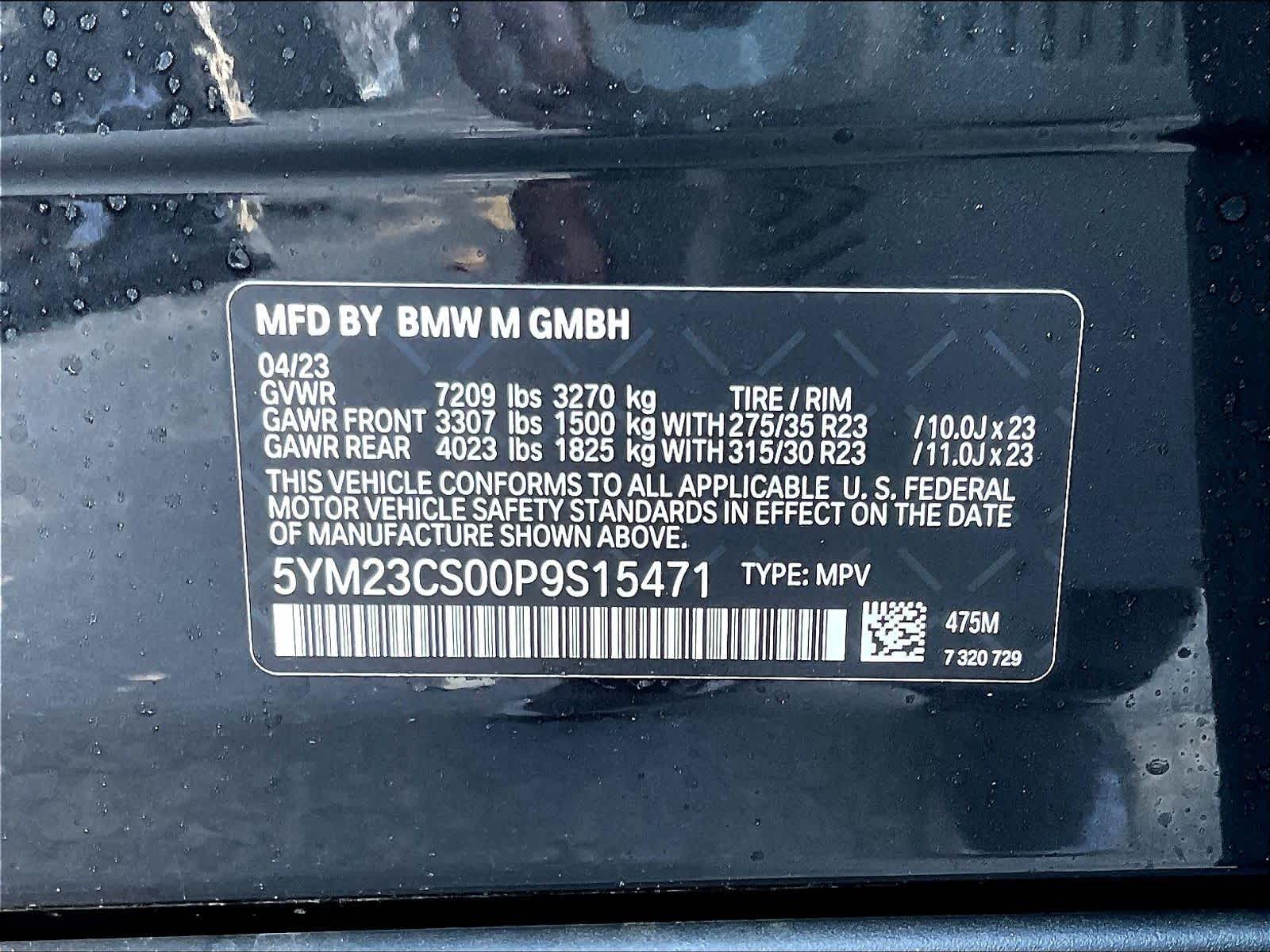New 2023 BMW XM SUV